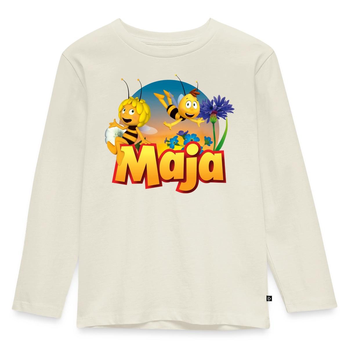 Spreadshirt T-Shirt Biene Maja Zusammen mit Willi Kinder Premium Langarmshirt (1-tlg)