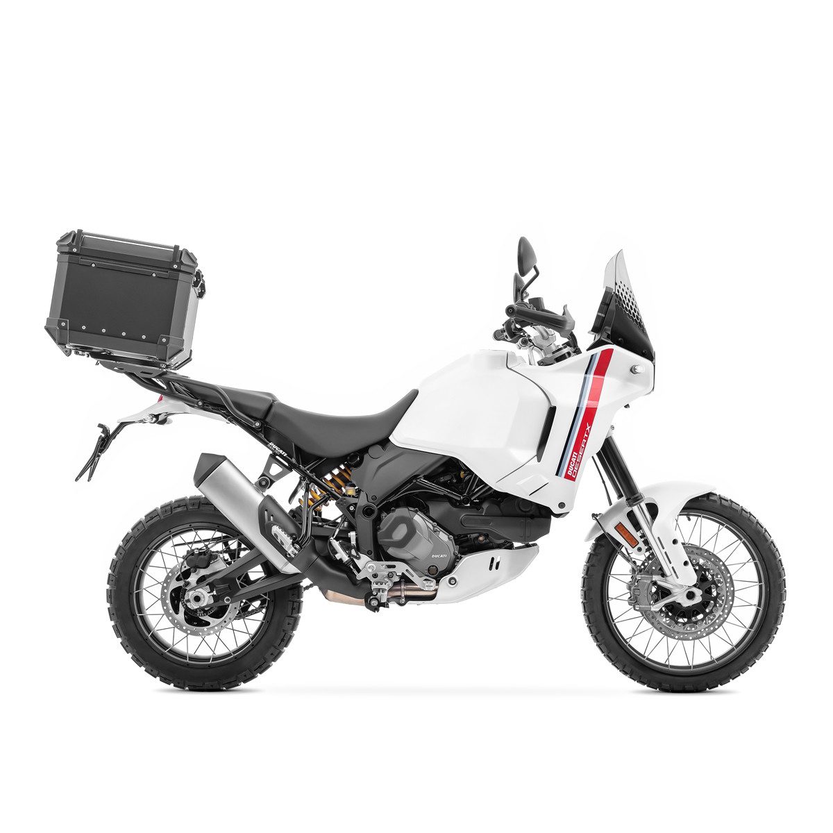 Bagtecs Topcase Set Alu Topcase + Gepäckbrücke passend für Ducati DesertX 22-25 # XB65