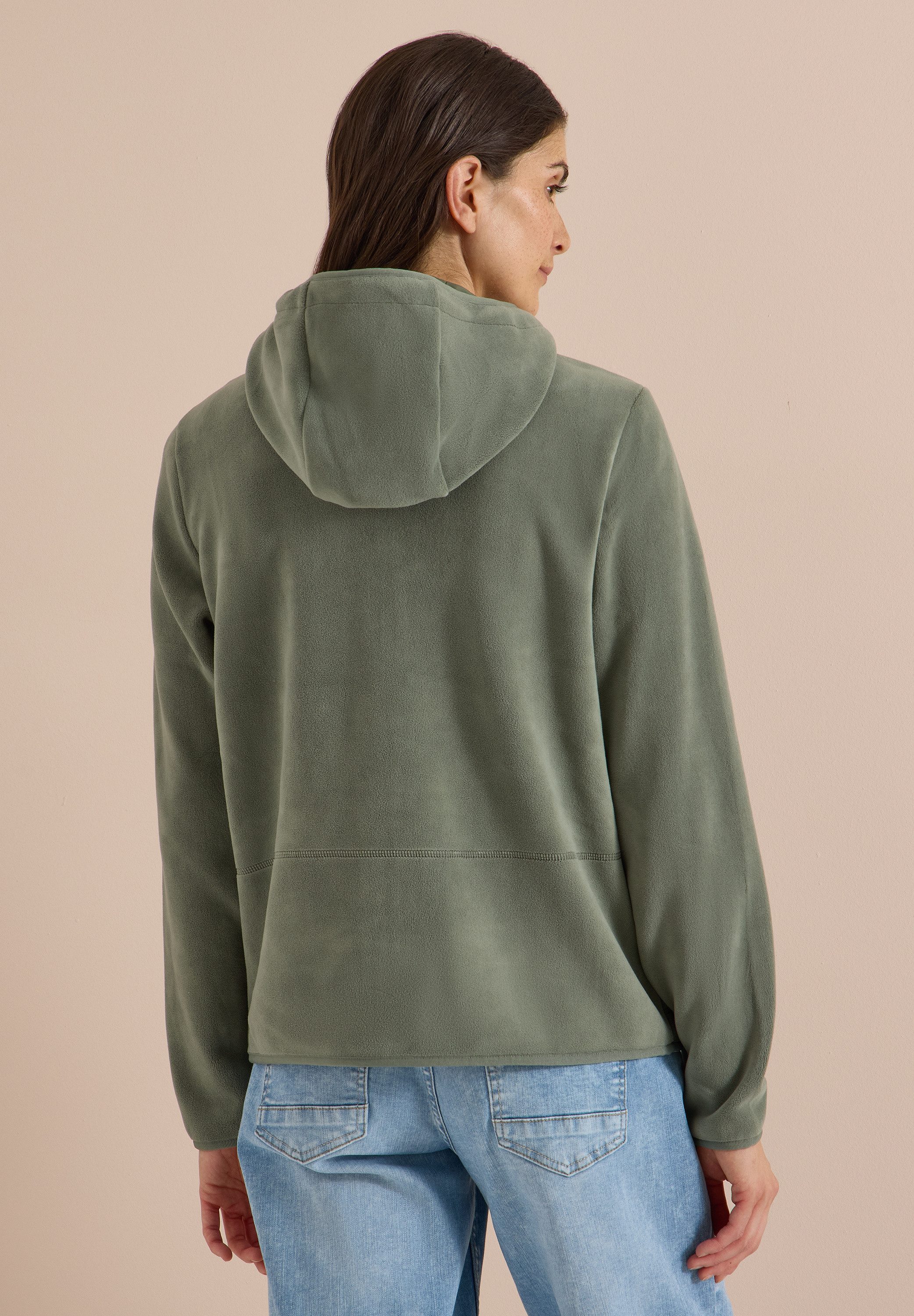 CECIL Fleecejacke in Unifarbe
