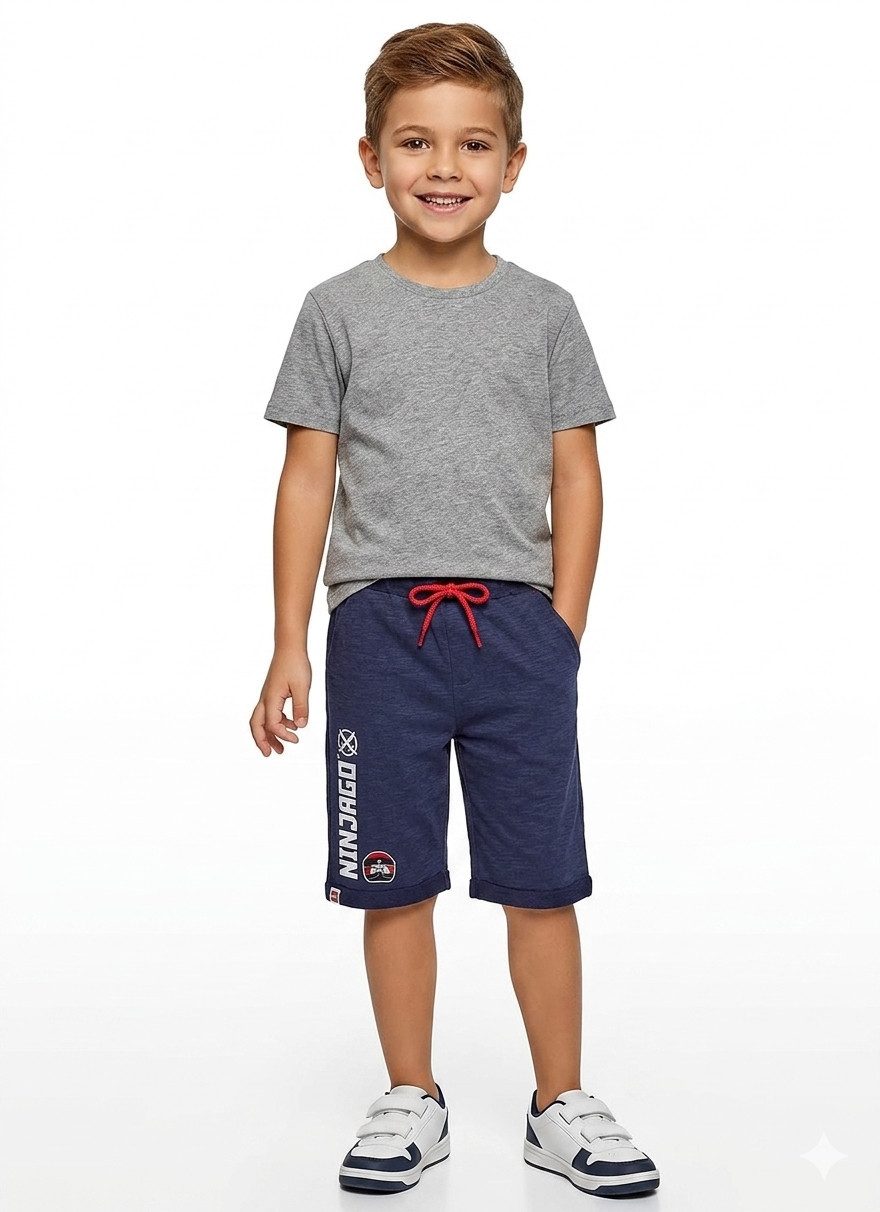 LEGO® Shorts LEGO® NINJAGO Kindershorts kurze Hosen Dunkelblau Gr.104 116 128 140