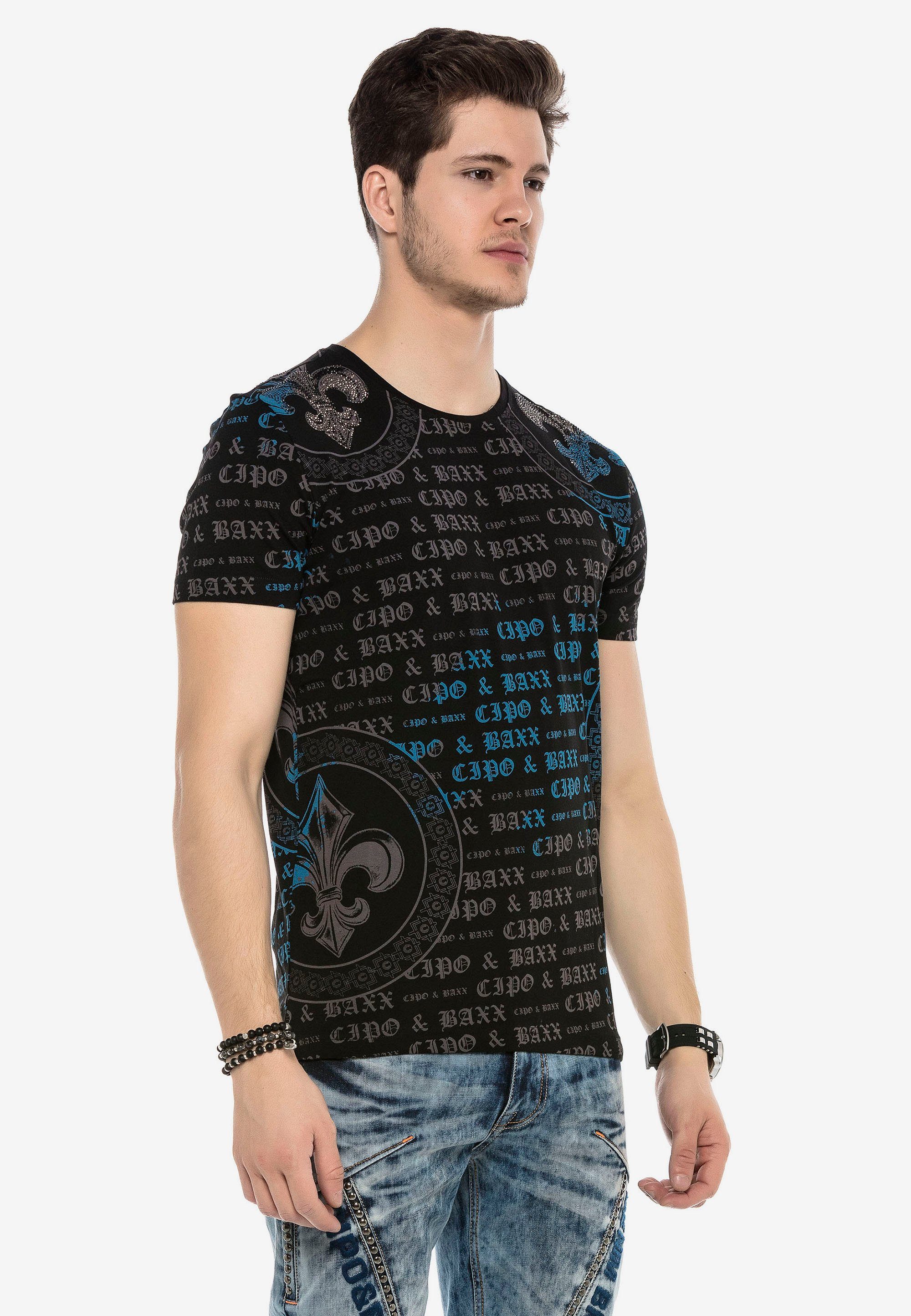 Cipo & Baxx T-Shirt mit Logo-Prints coolen