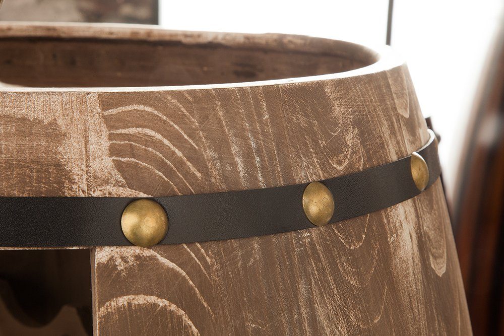 riess-ambiente Weinregal BODEGA 80cm natur, Einzelartikel 1-tlg., Holz · Flaschen · Fass · Pinie – Bild 5 von 5