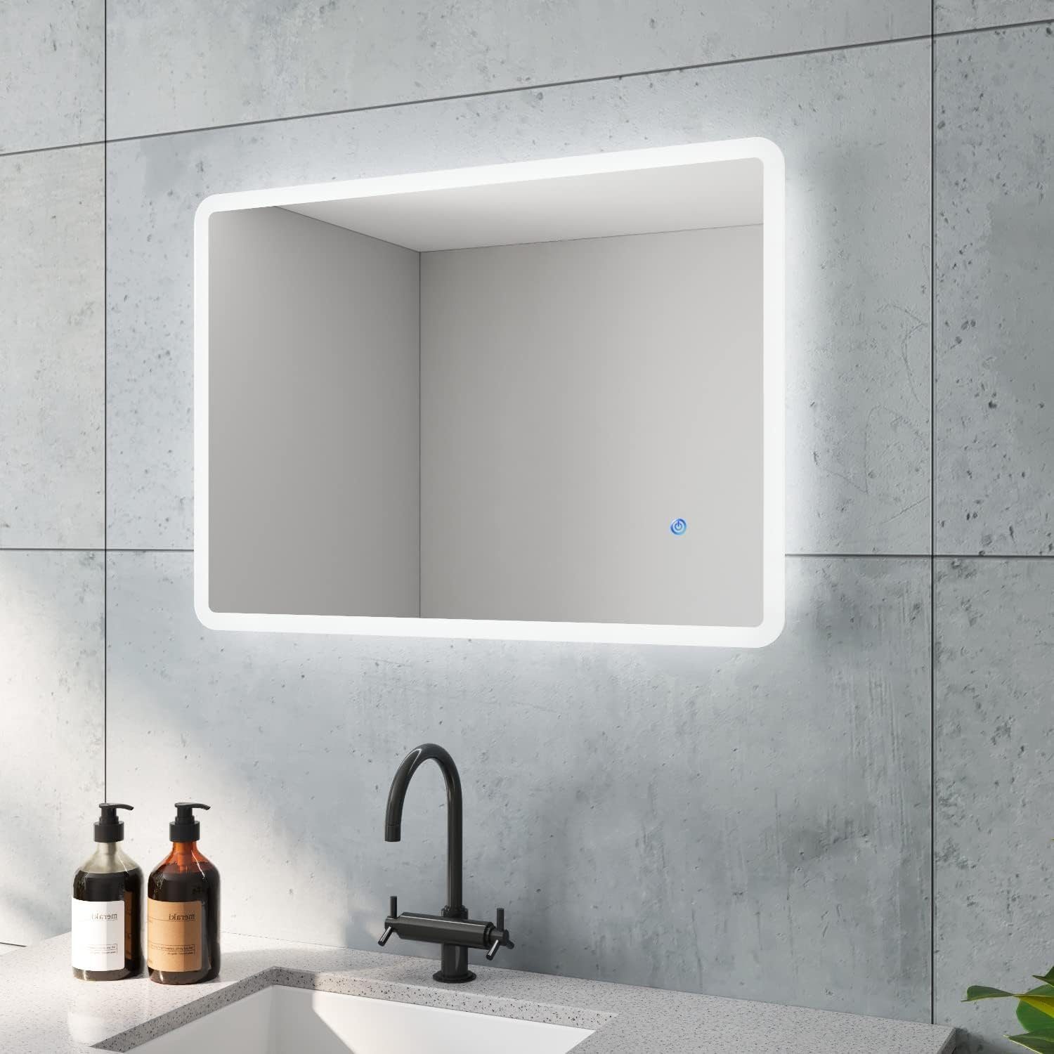 AQUABATOS Badspiegel LED Spiegel Badspiegel Beleuchtet günstig online kaufen