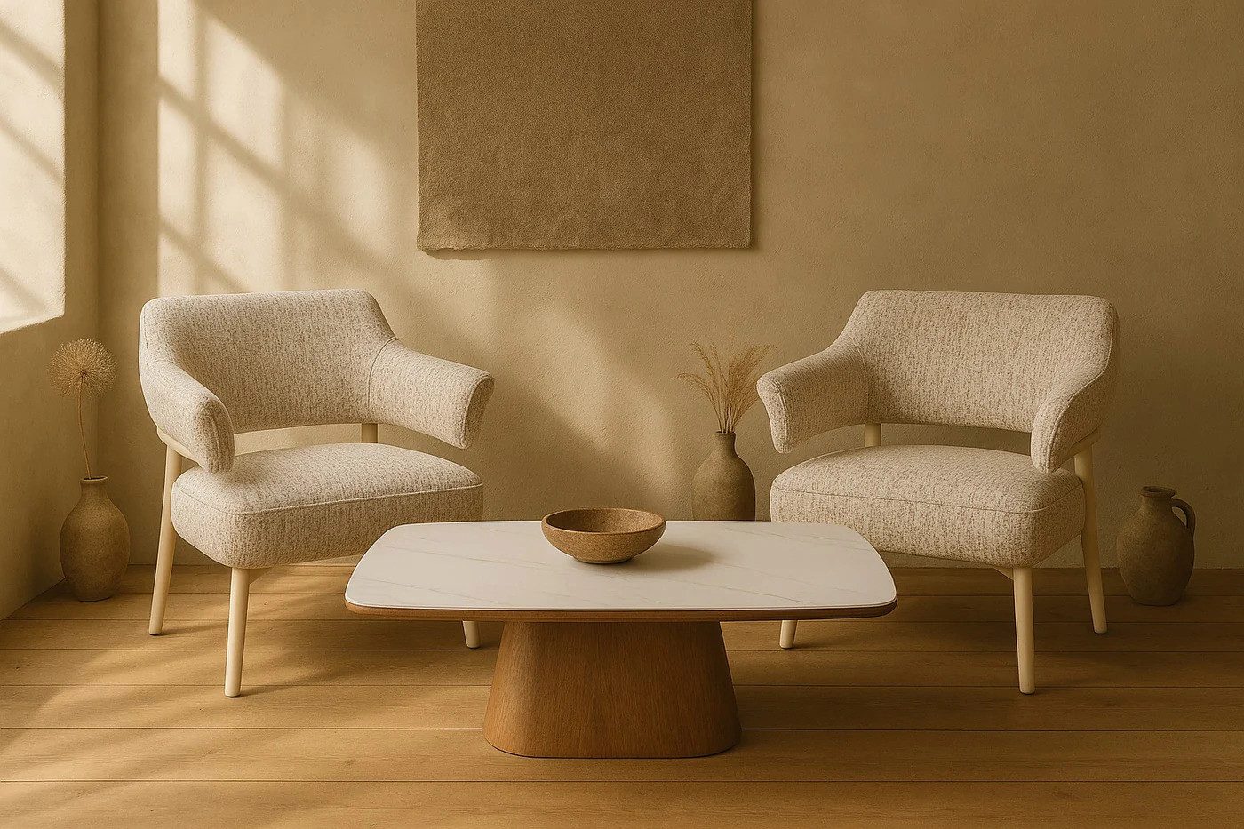 Sitheim-Europe Couchtisch Gagan Couchtisch Keramik weiß (2-St)