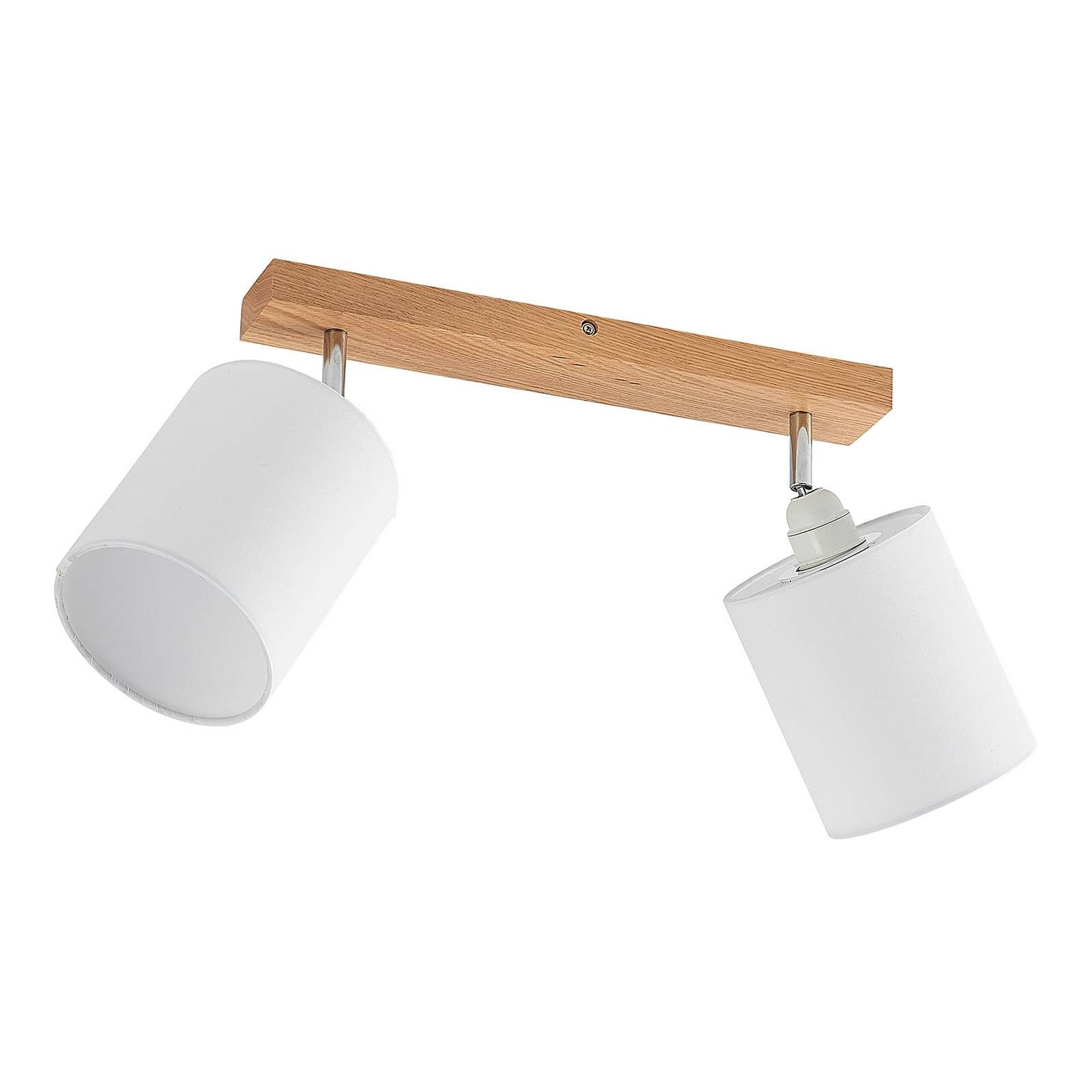 Lindby Deckenstrahler Imarin, Holz IP20, 2 x 15 W LED