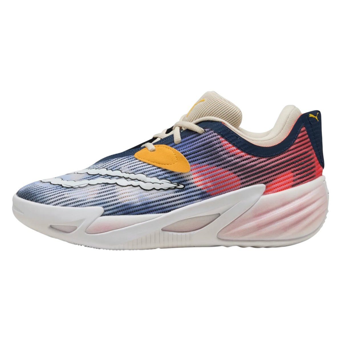 PUMA Hallen-Indoorschuhe All-Pro Nitro™ 2 Hooptopia (Basketball) blau/bunt Badmintonschuh