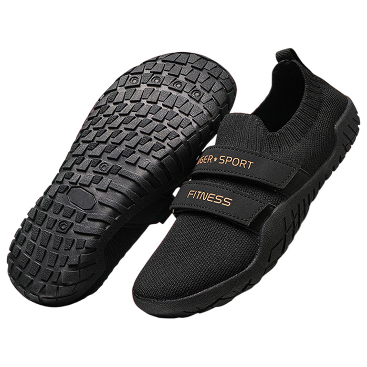 Refttenw Gewichtheberschuhe Leicht Sneaker Cross-Trainer Schuhe für Indoor Gym Fitnessschuh Slip-On Design