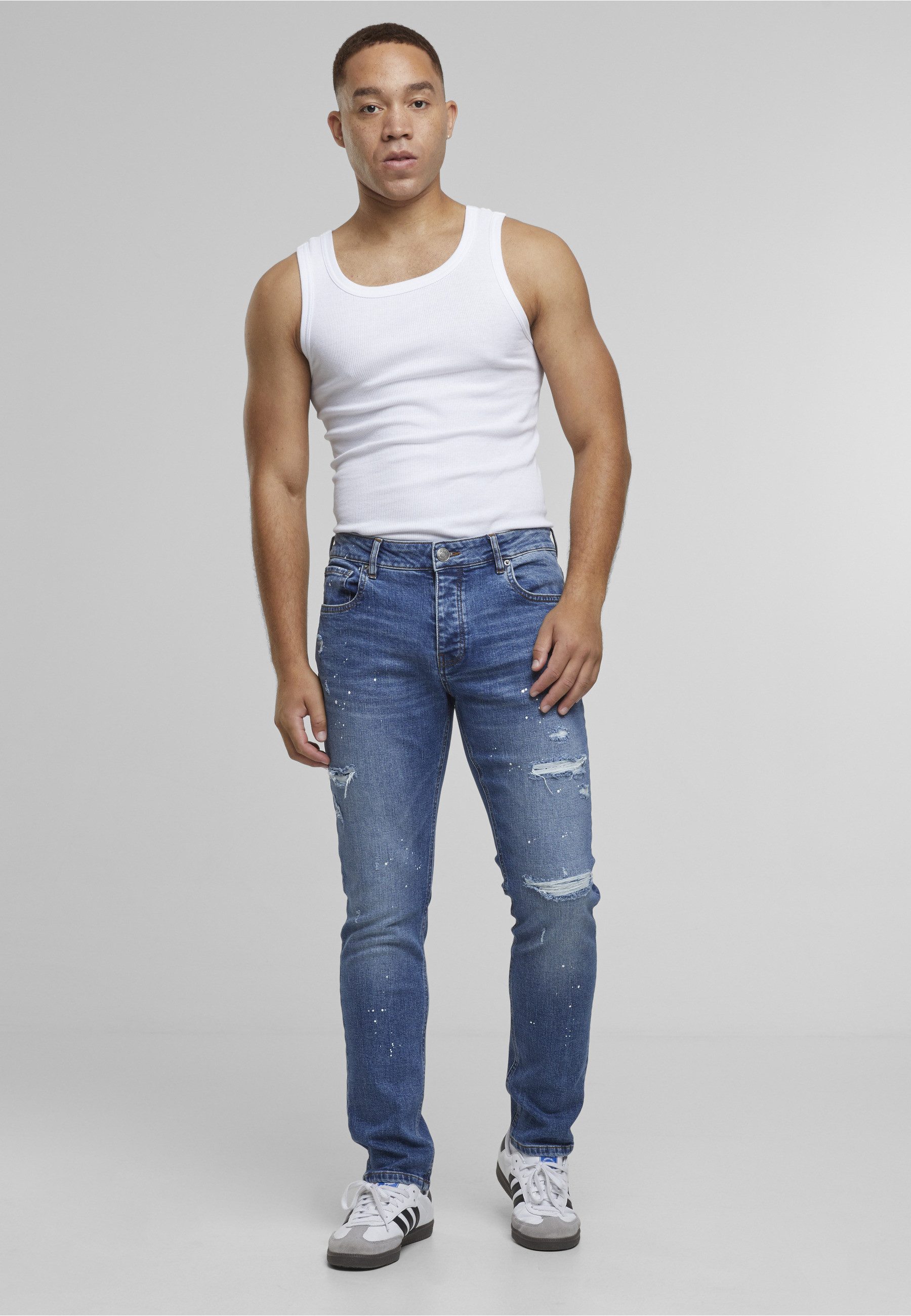 2Y Premium Bequeme Jeans 2Y Premium 2Y MATEO DESTROYED SLIM FIT JEANS