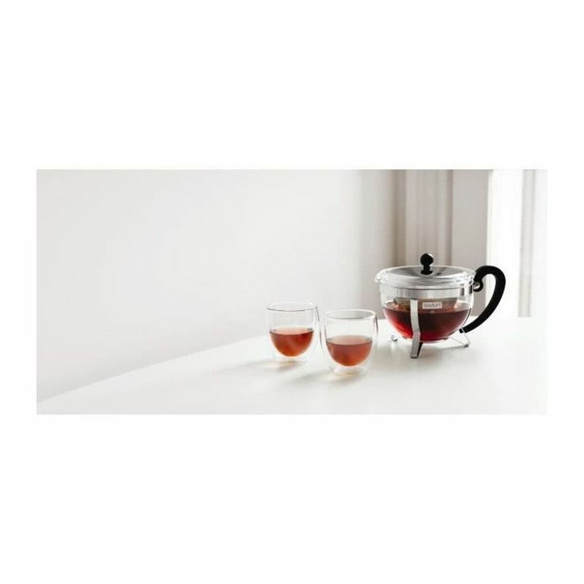 Bodum Teekanne Teekanne Bodum CHAMBORD Grau Durchsichtig 1,3 L 16,8x23,3x16,8 cm
