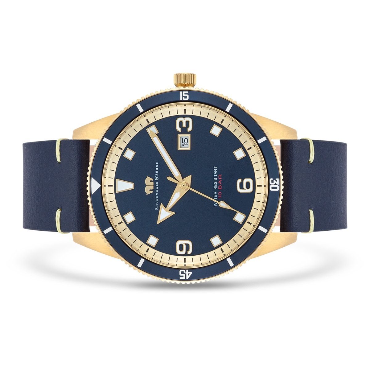 Rhodenwald & Söhne Quarzuhr Vintage II gelbgold, mit Quarzwerk günstig online kaufen