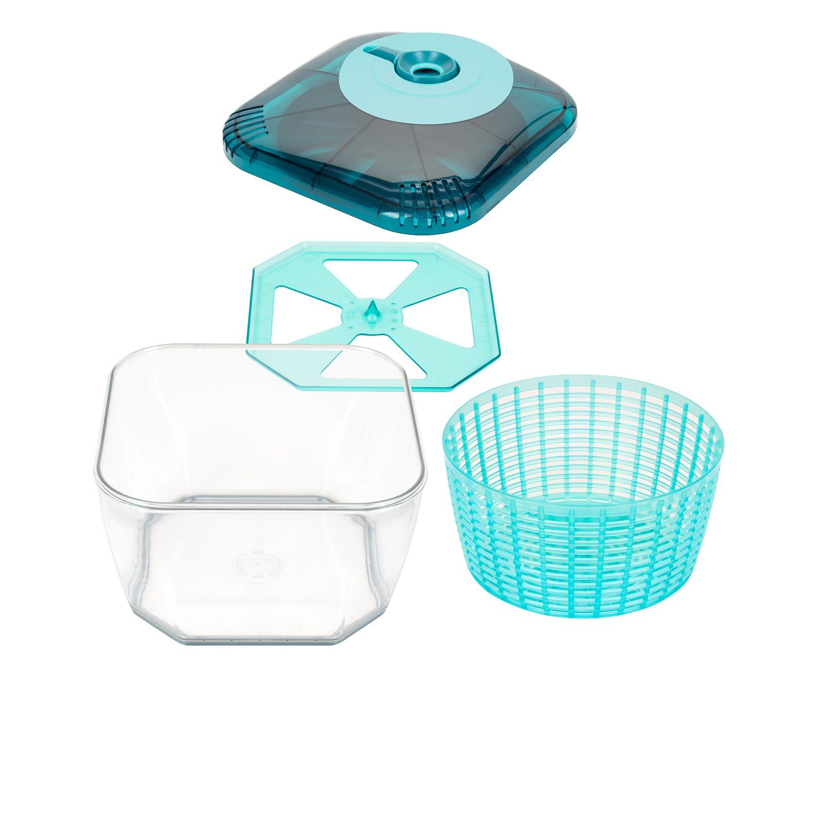 Genius Gemüseschneider Nicer Dicer Chef Professional Salatschleuder, Zubehörset 4-tlg.