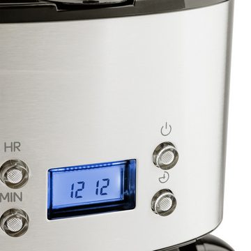 H.Koenig Filterkaffeemaschine Kaffeeautomat mit Uhr und Timer MG30, Permanentfilter, Programmierbar, LCD Display, Tropfstopp Funktion