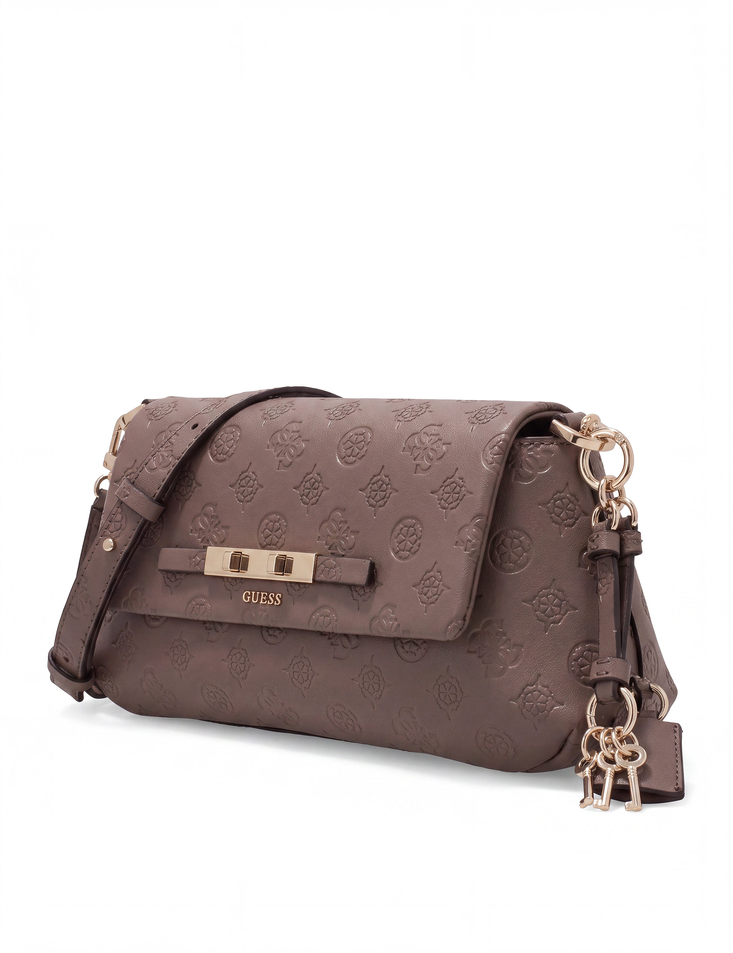 Guess Umhängetasche CARMELLA CROSSBODY FLAP, Damen Handtasche, Schultertasche mit Überschlag