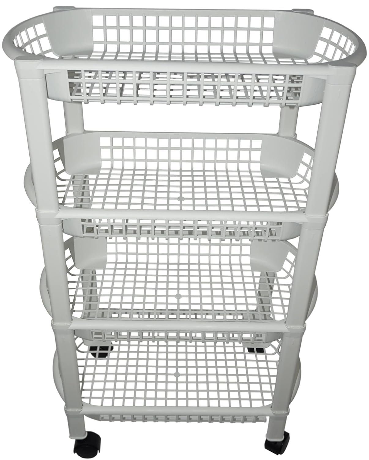 Provance Rollwagen Rollwagen Küchenwagen 4 Ebenen Höhe 72 cm Breite 47 cm, Rollbar