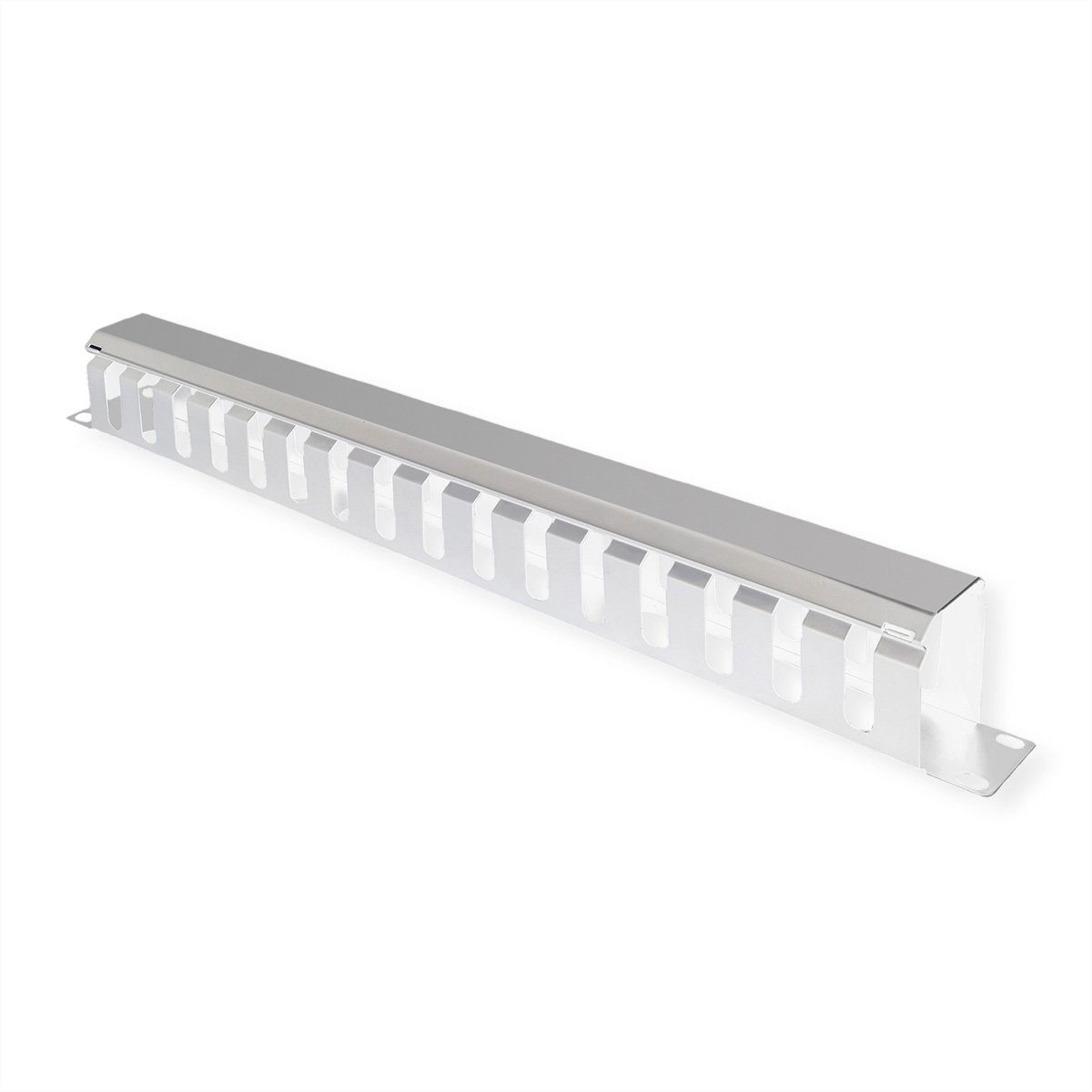 Netzwerkschrank 19"-Frontplatte 1 HE mit Rangierkanal 40 x 40 mm