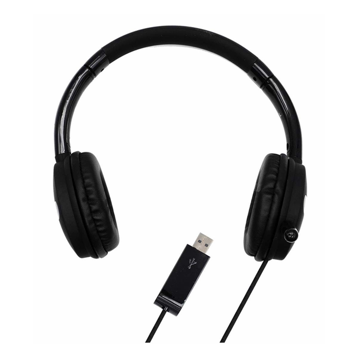 Vivanco Smartphone-Headset (On Ear Stereo Kopfhörer mit USB Anschluss, Weiches Kopfband für o)