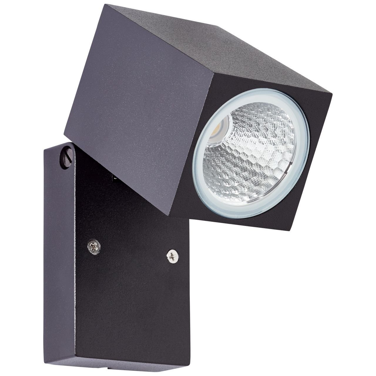 Außenwandstrahler schwarz Außen-Wandleuchte Burk, 1x 6W LED integriert, Brilliant Burk LED LED LED integri