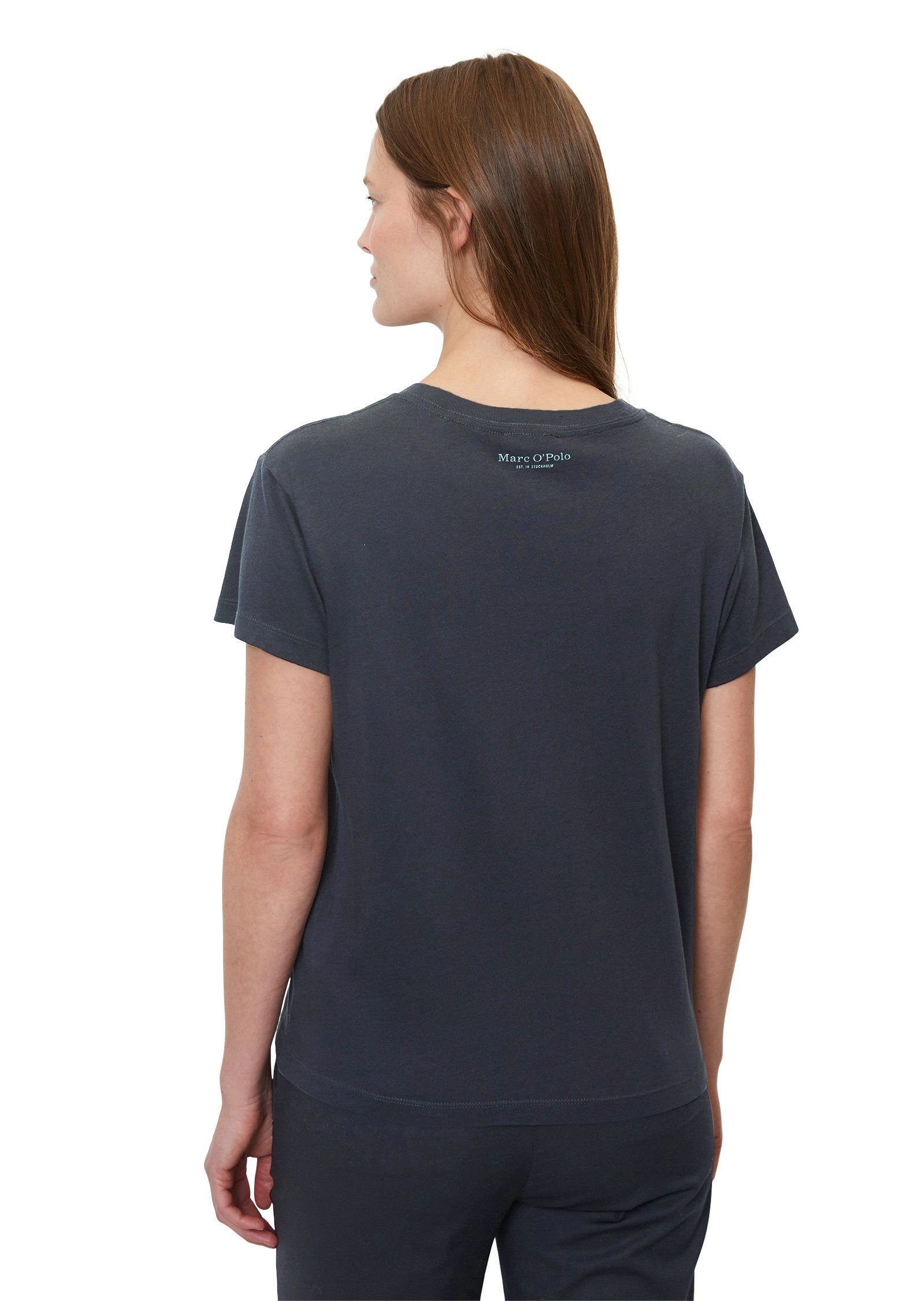 aus T-Shirt Organic O'Polo Cotton Marc blau