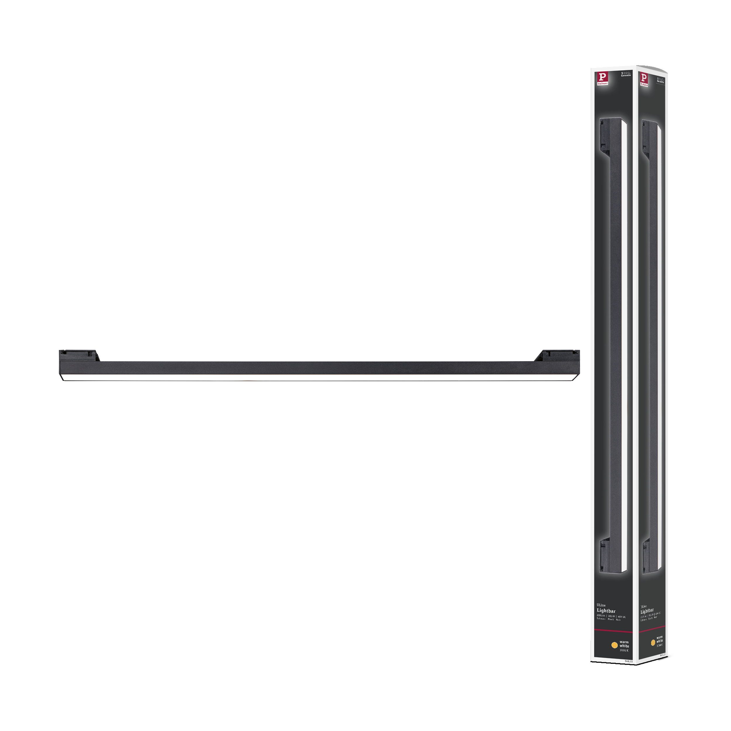 Paulmann LED Deckenspot ULine LED Spot Lightbar 1025lm 18,5W 650x29 mm 3000K Schwarz