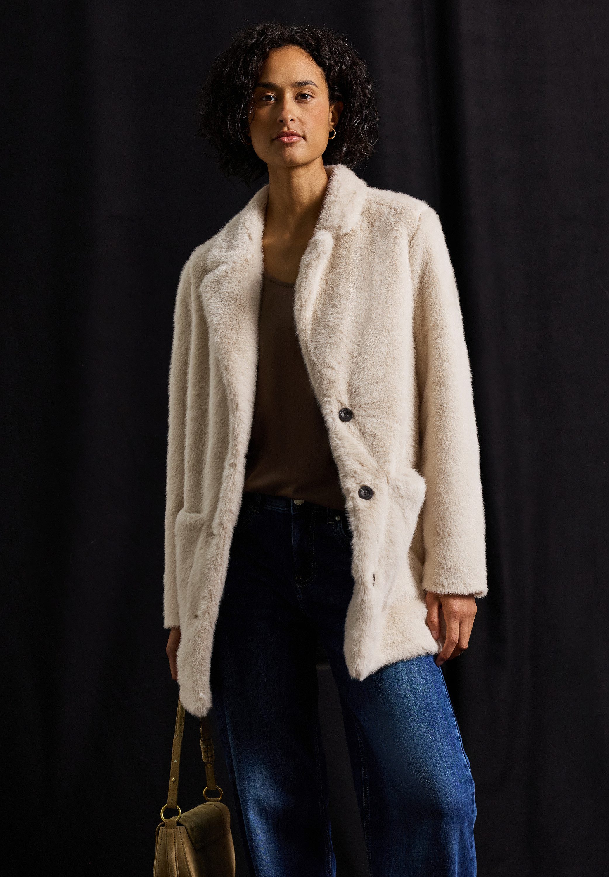 STREET ONE Wollmantel mit Reverskragen günstig online kaufen