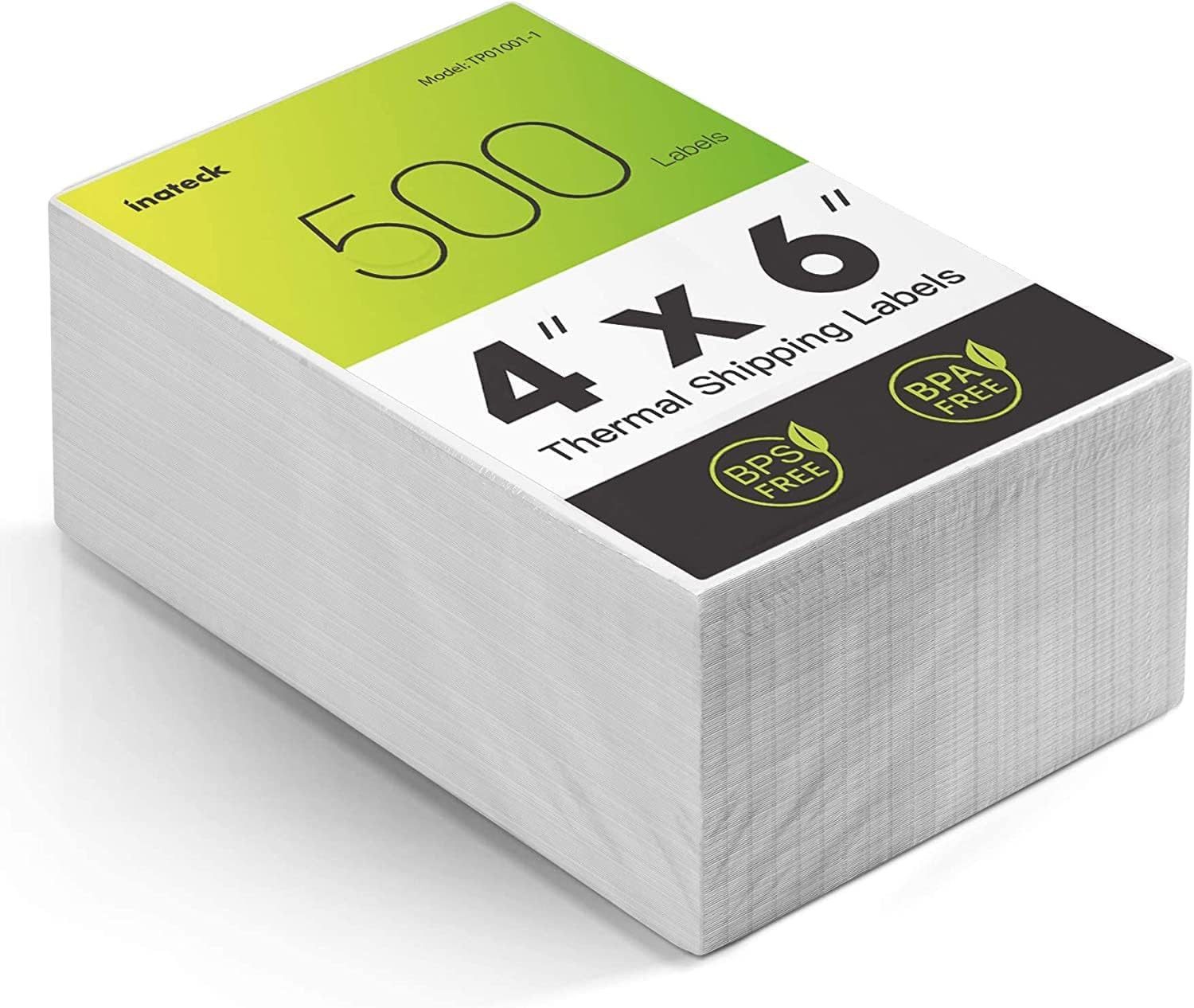 Inateck Etikettenpapier Thermopapier Versandetiketten, 100 mm × 150 mm, Wasserdicht, BPA/BPS-frei, 500 Stück
