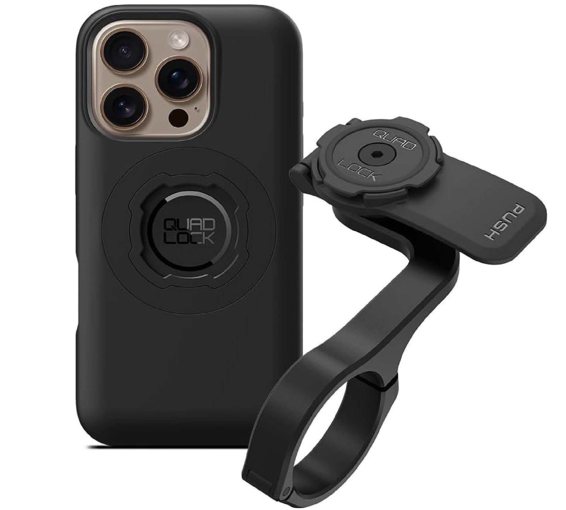 Quad Lock Handy-Halterung QUAD LOCK MAG Fahrrad Handy Hülle Front Mount PRO V2