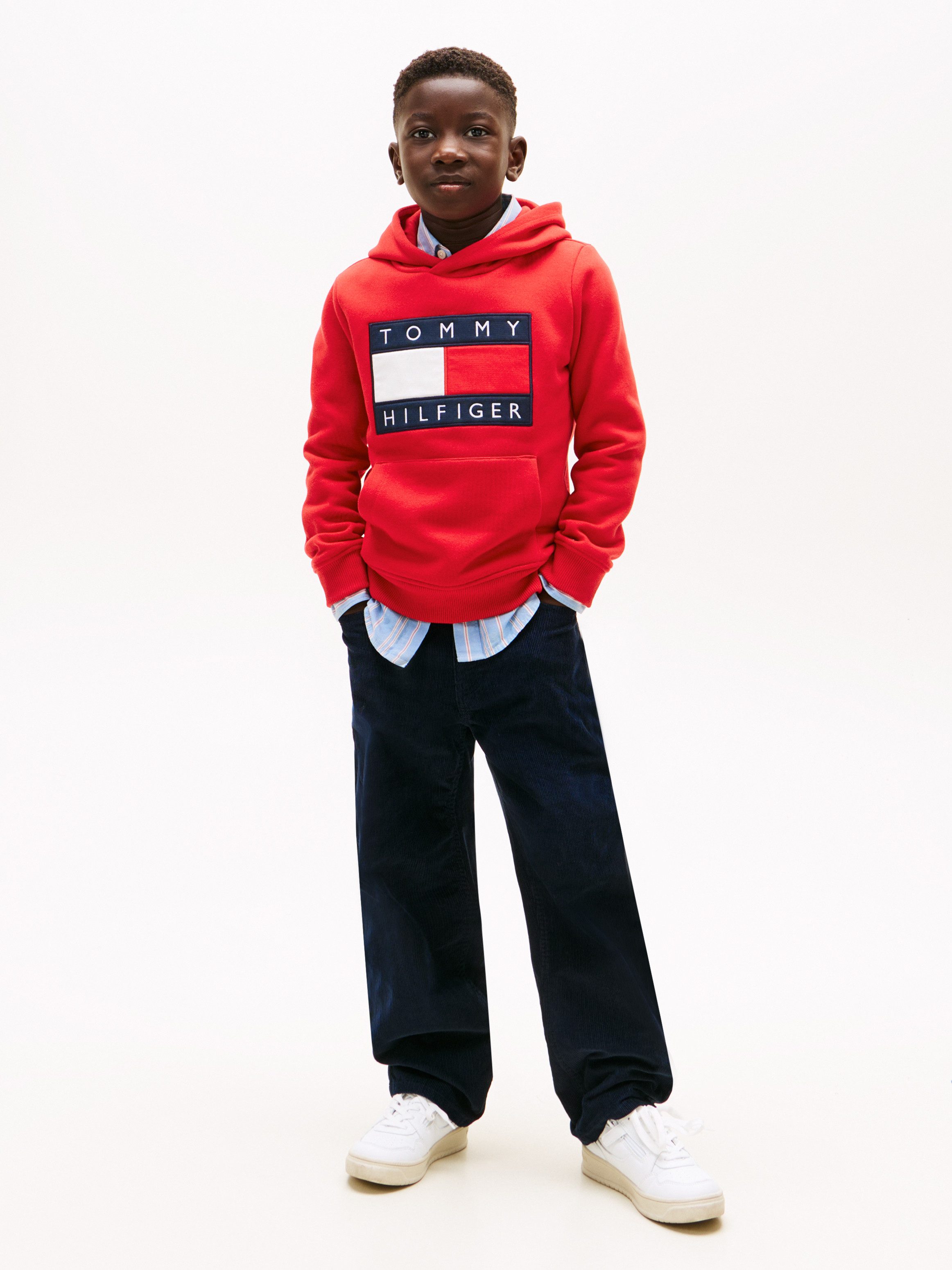Tommy Hilfiger Kapuzensweatshirt Kinder bis 16 Jahre, mit Kapuze – Bild 5 von 5