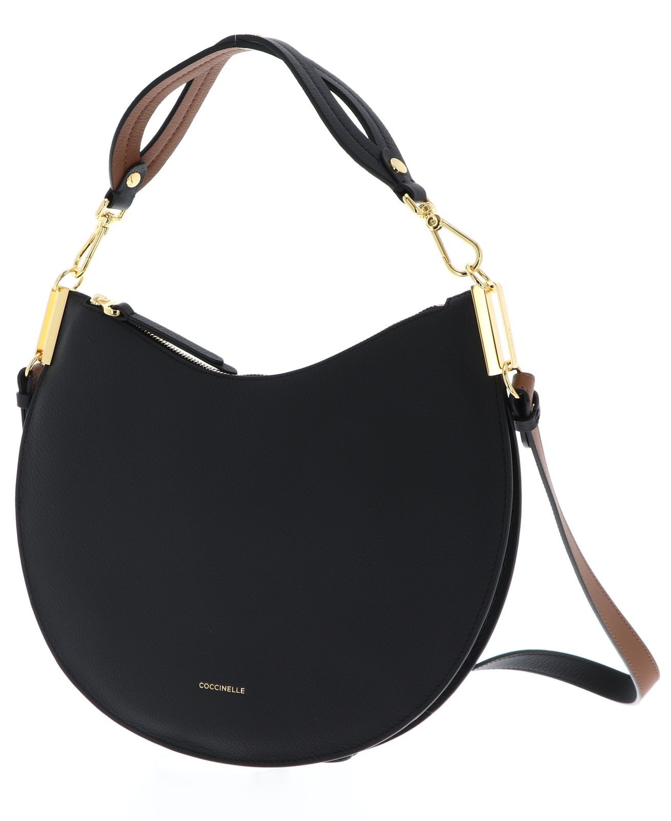 COCCINELLE Schultertasche Handbag Double Grainy Leather, aus echtem Rindsleder