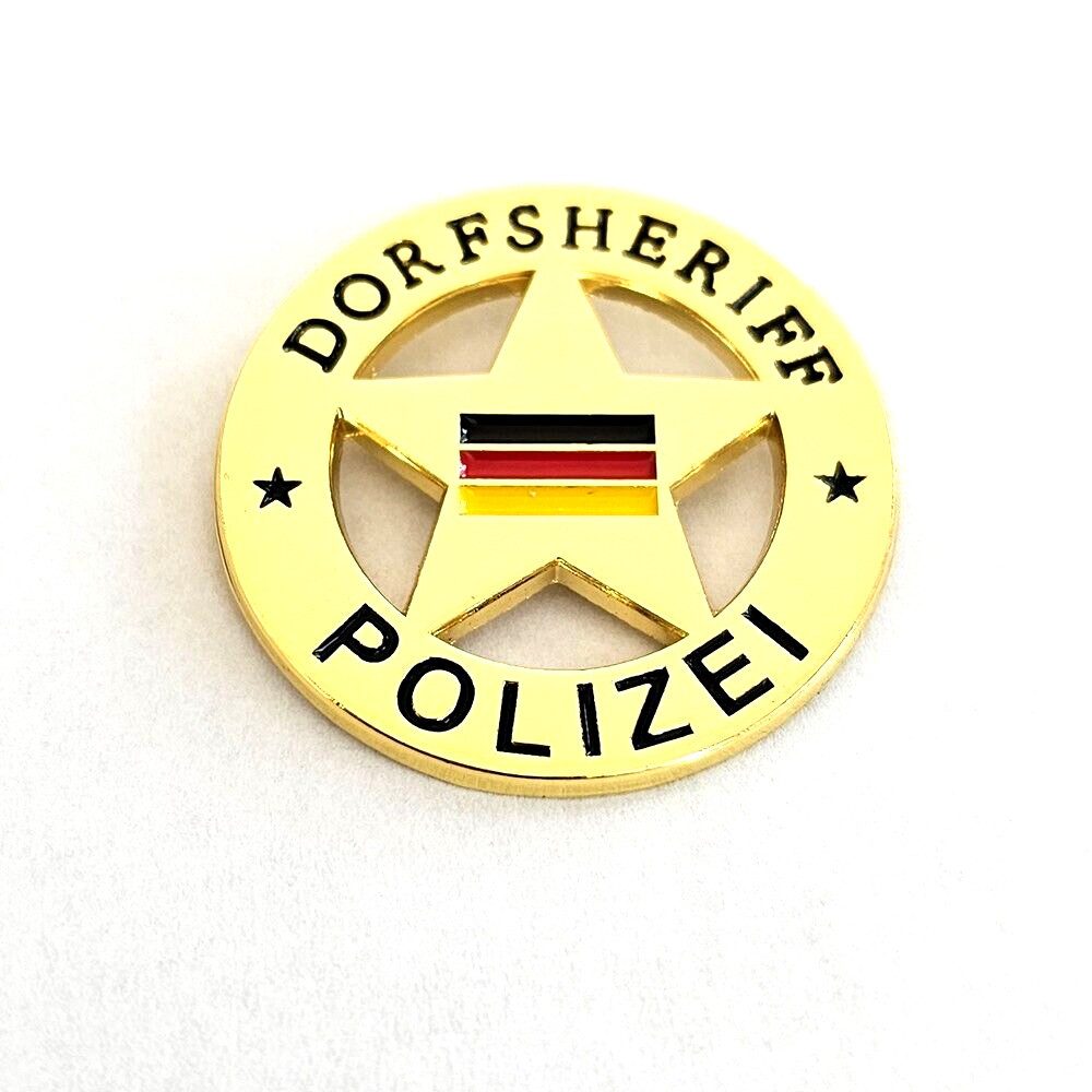 hegibaer Pinnnadel Dorfsheriff Emblem Deutschland Flagge Polizei Pin Anstecker 0192, edel und exklusiv