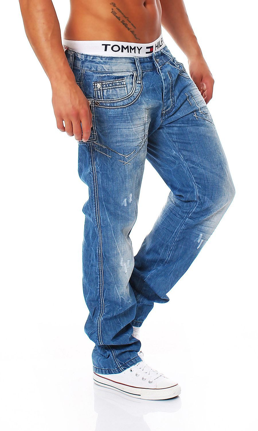 Regular-fit-Jeans Cipo & Baxx C-0600 Regular Fit Herren Jeans