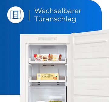 exquisit Gefrierschrank GS231-NF-H-040D weiss, 143 cm hoch, 54 cm breit