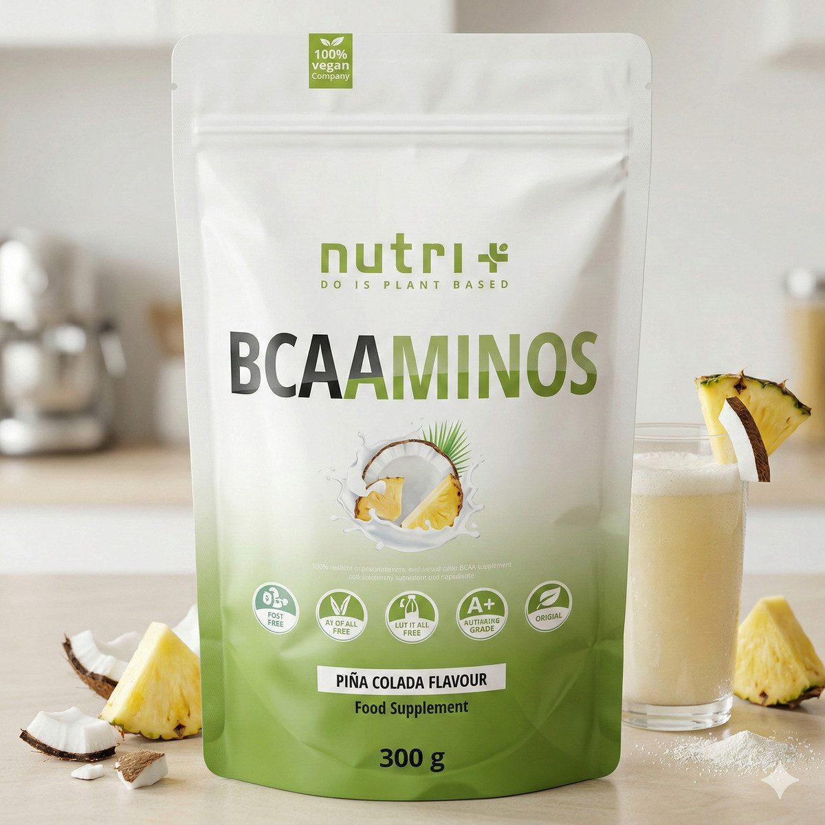 nutri+ Nutri+ BCAA Aminosäuren Complex Pulver, 1 er 300 g