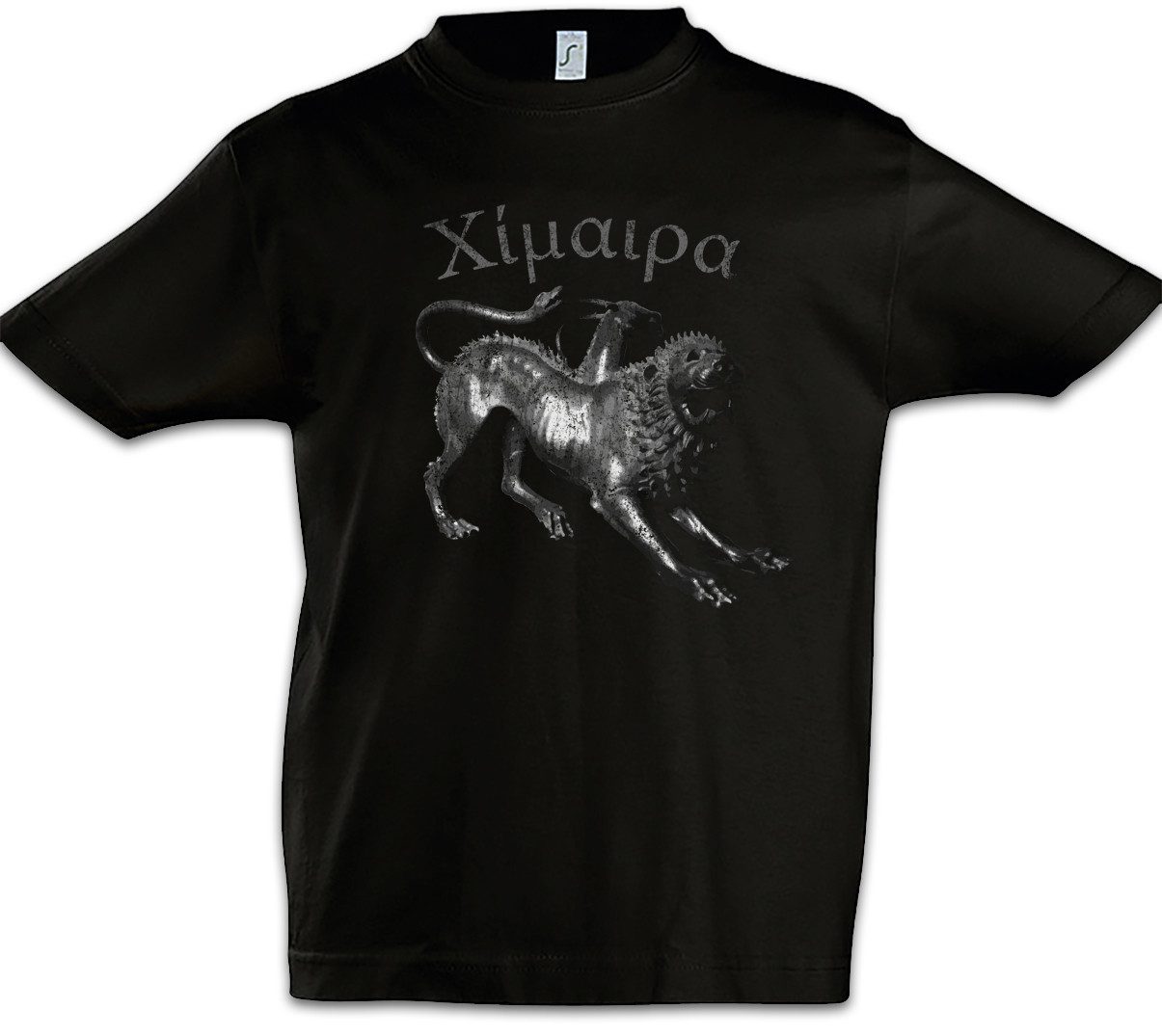 Print-Shirt Chimera Kinder T-Shirt Mythologie Chimäre Mischwesen Dämon Mantikor