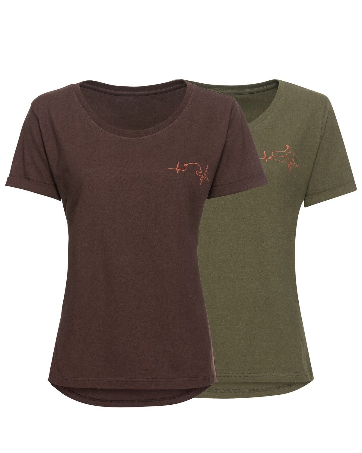 Parforce Essential T-Shirt Damen 2er-Set T-Shirts Heartbeat günstig online kaufen