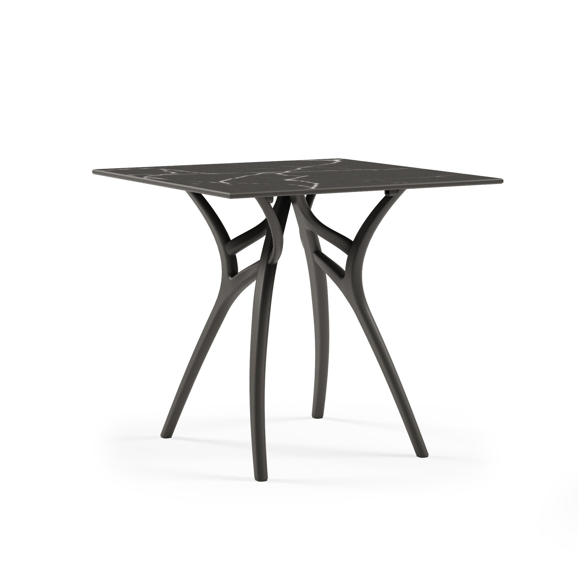 Möbelland24 Esstisch Ivy-L Tisch HPL Compact 77x77 cm, HPL Compact