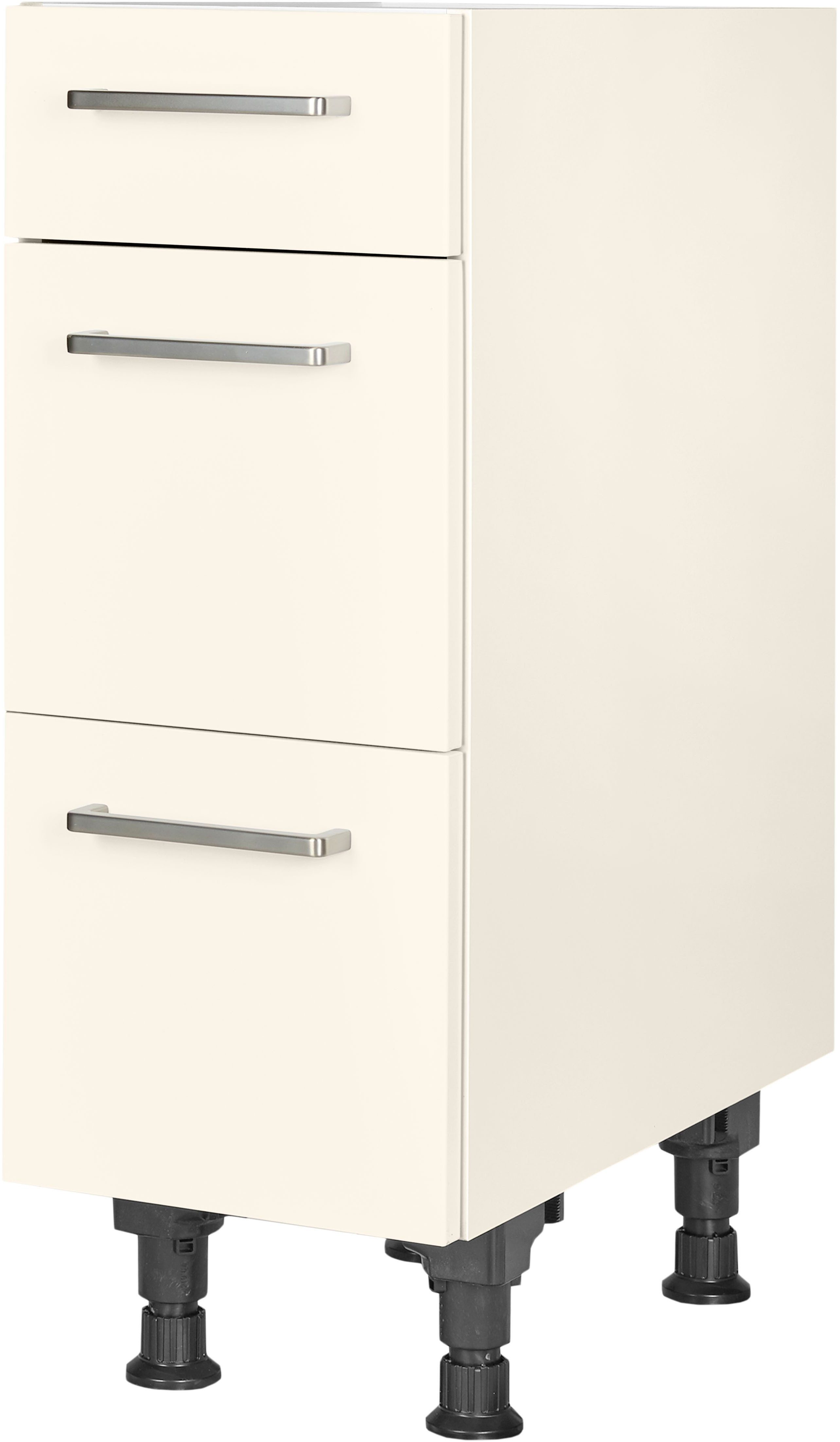 nobilia® Unterschrank "Touch", vormontiert, mit höhenverstellbaren Sockelfüßen, in den Breiten 30, 45, 60 und 90 cm, mit Schubkasten und Auszügen