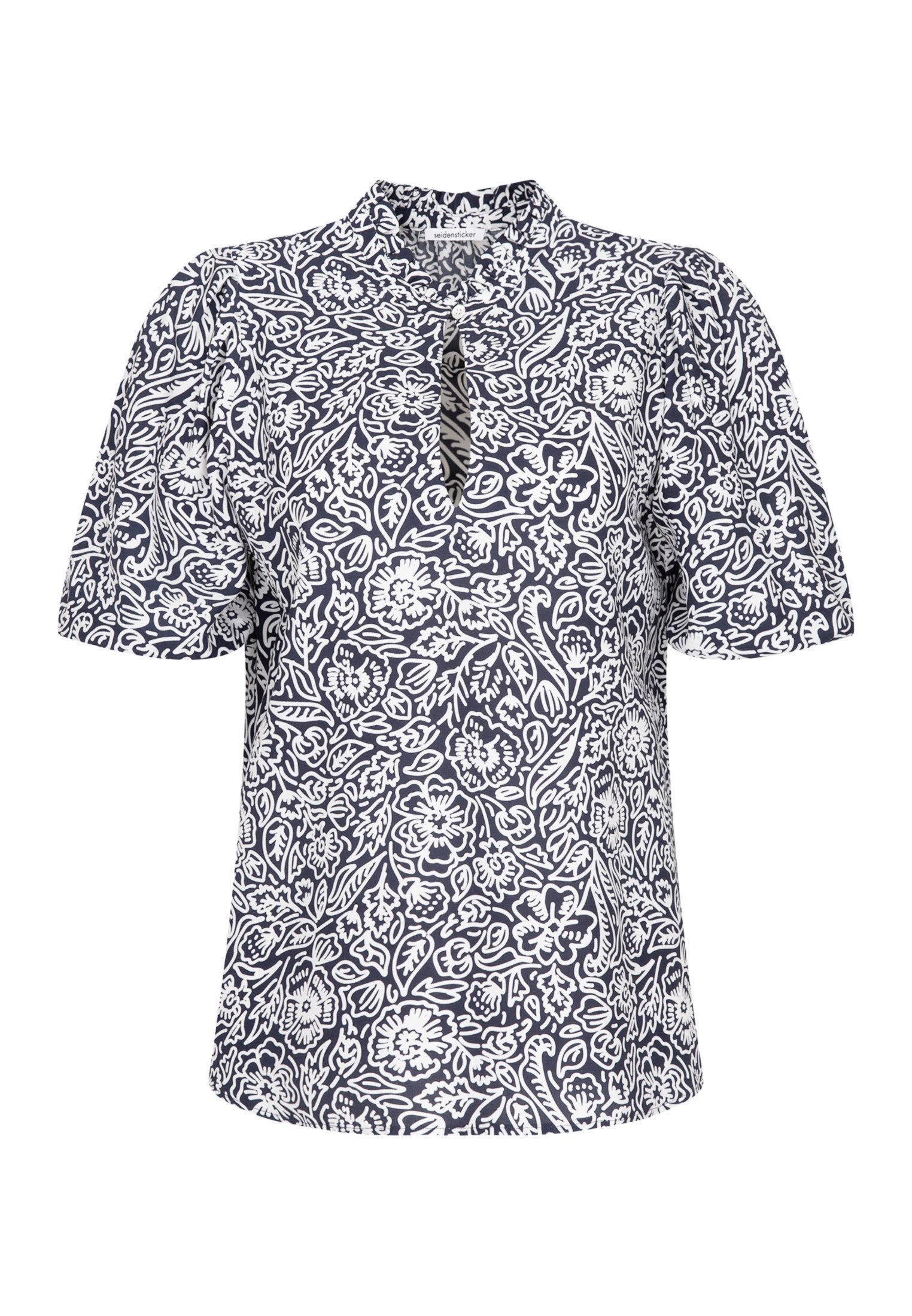 Shirtbluse Schwarze Rose