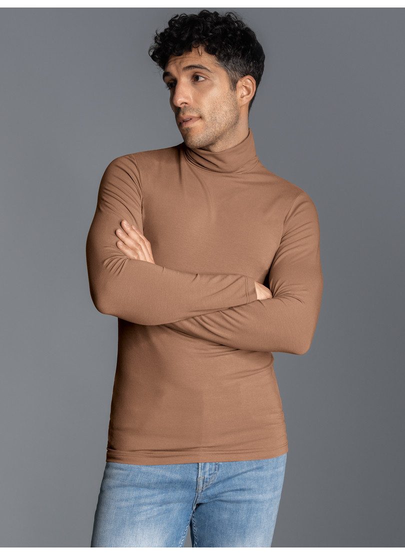 Trigema Rollkragenshirt TRIGEMA Rollkragen-Shirt aus elastischer Viskose (1-tlg)