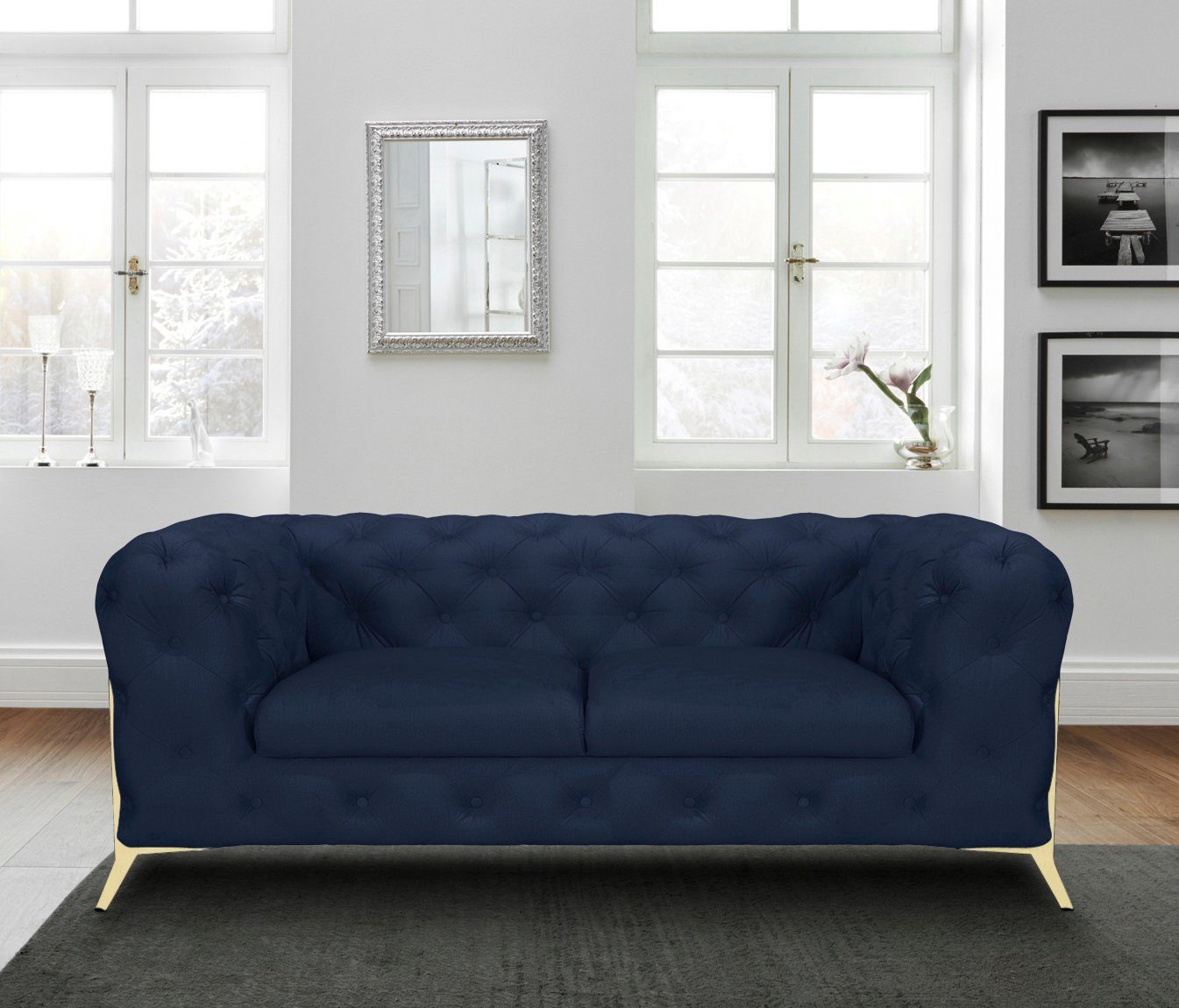 Leonique Chesterfield-Sofa Amaury, aufwändige Knopfheftung, moderne günstig online kaufen