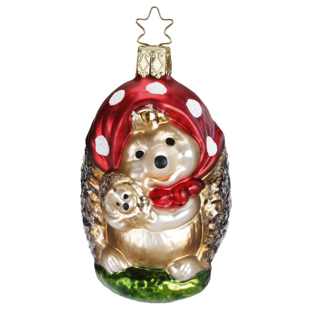 INGE-GLAS® Osterfigur Igel Mama (1 St), mundgeblasen, handbemalt