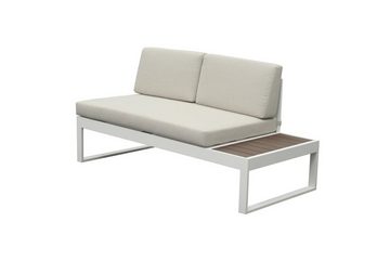 bellavista - Home&Garden® Loungeset Gartenmöbel Set Aluminium Ecklounge Lima, (Set, 3-tlg), Aluminium weiß pulverbeschichtet, für bis zu 5 Personen geeignet