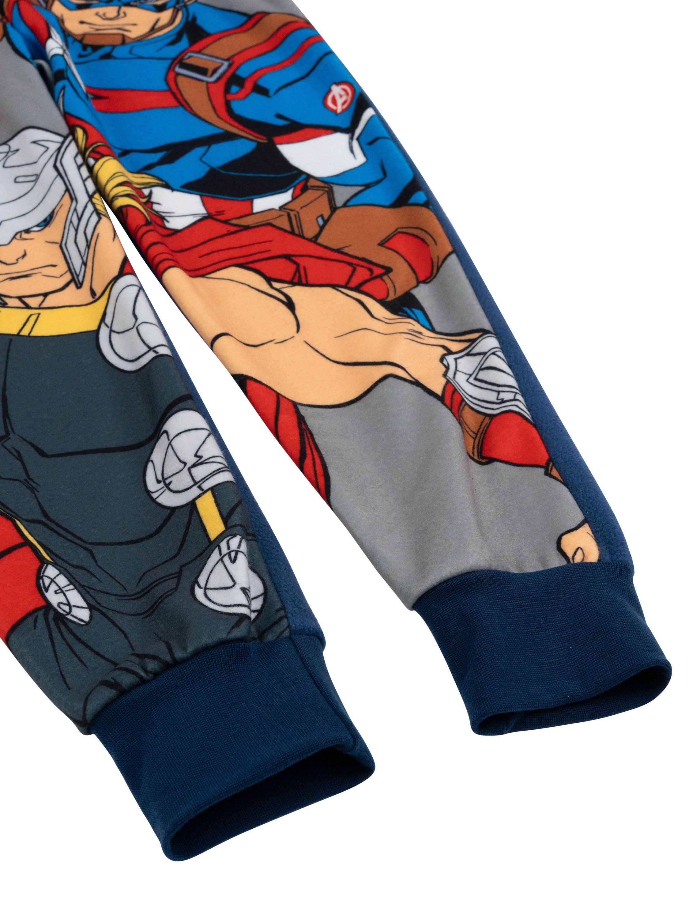 United Labels® Jumpsuit Marvel The Avengers Jumpsuit Overall Pyjama Schlafanzug langarm
