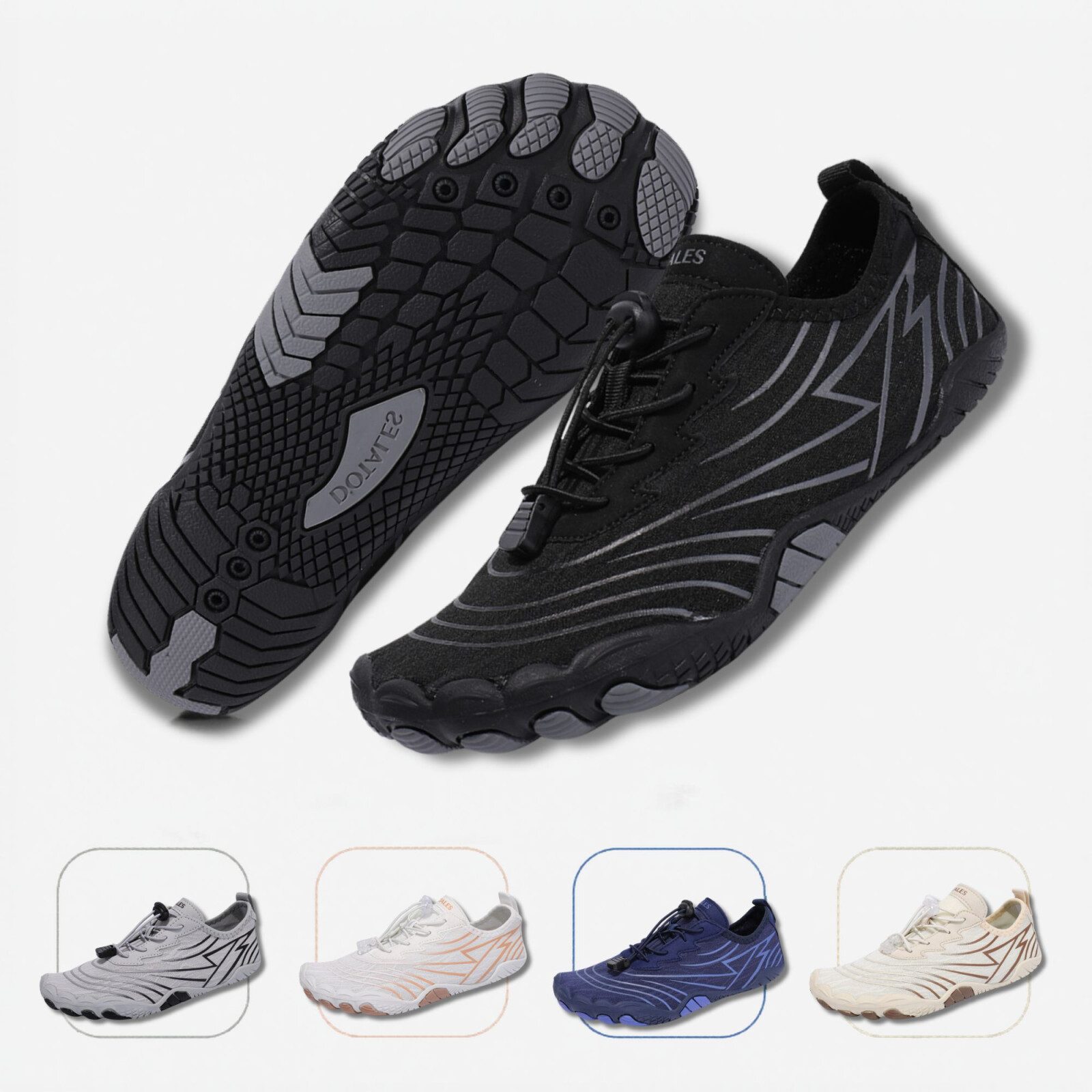 DOTALES Flowstep Barfußschuhe Damen & Herren, Flowstep Barfußschuhe Barfußschuh Das Original-Barfuß Sneaker, Minimalschuhe, Schnellverschluss
