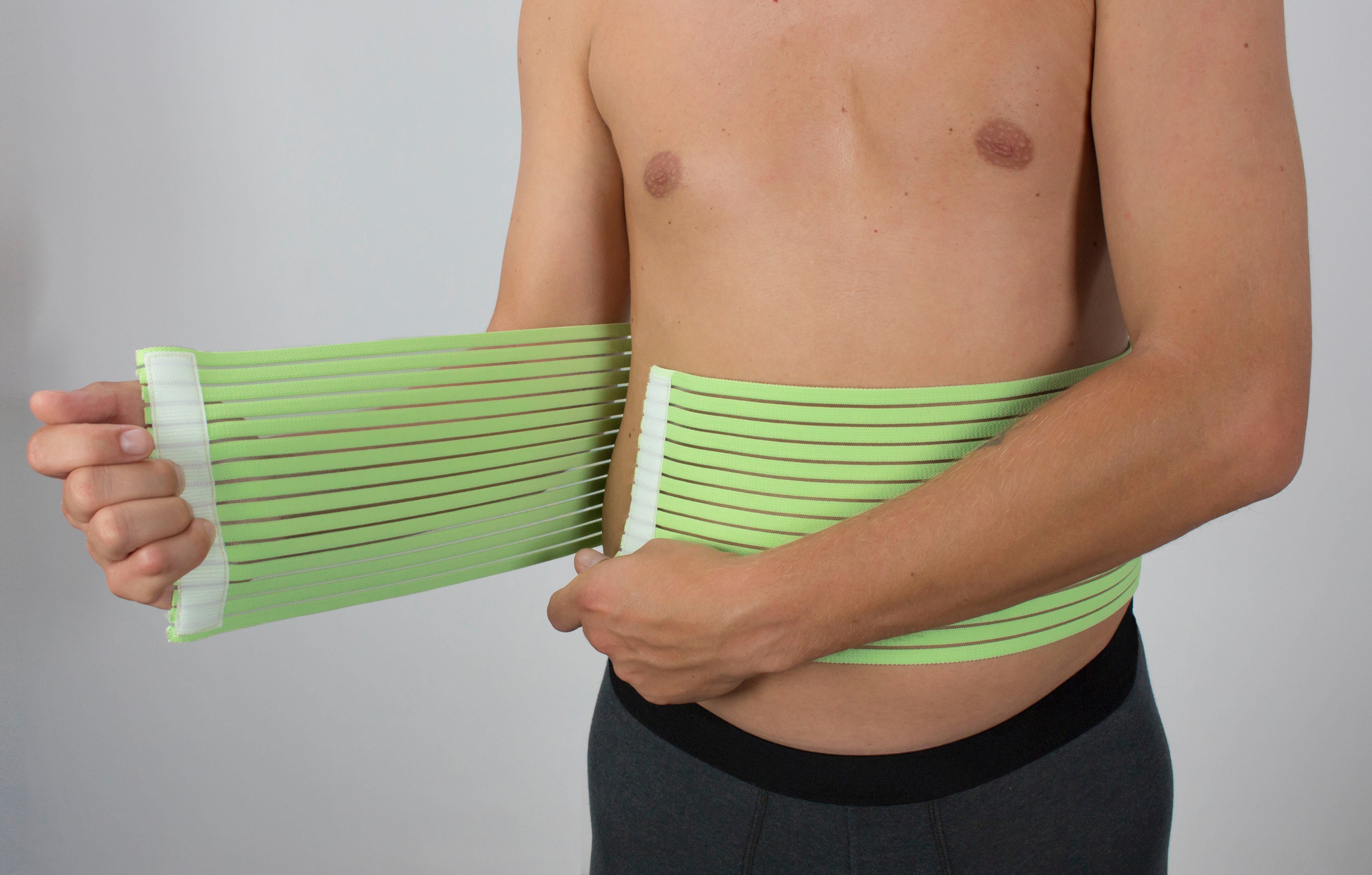 Hydas Rücken Stützgürtel für maximalen Komfort, aus recyceltem Kunststoff, gibt Halt und stützt Bauch und Rücken, hautfreundliches Material