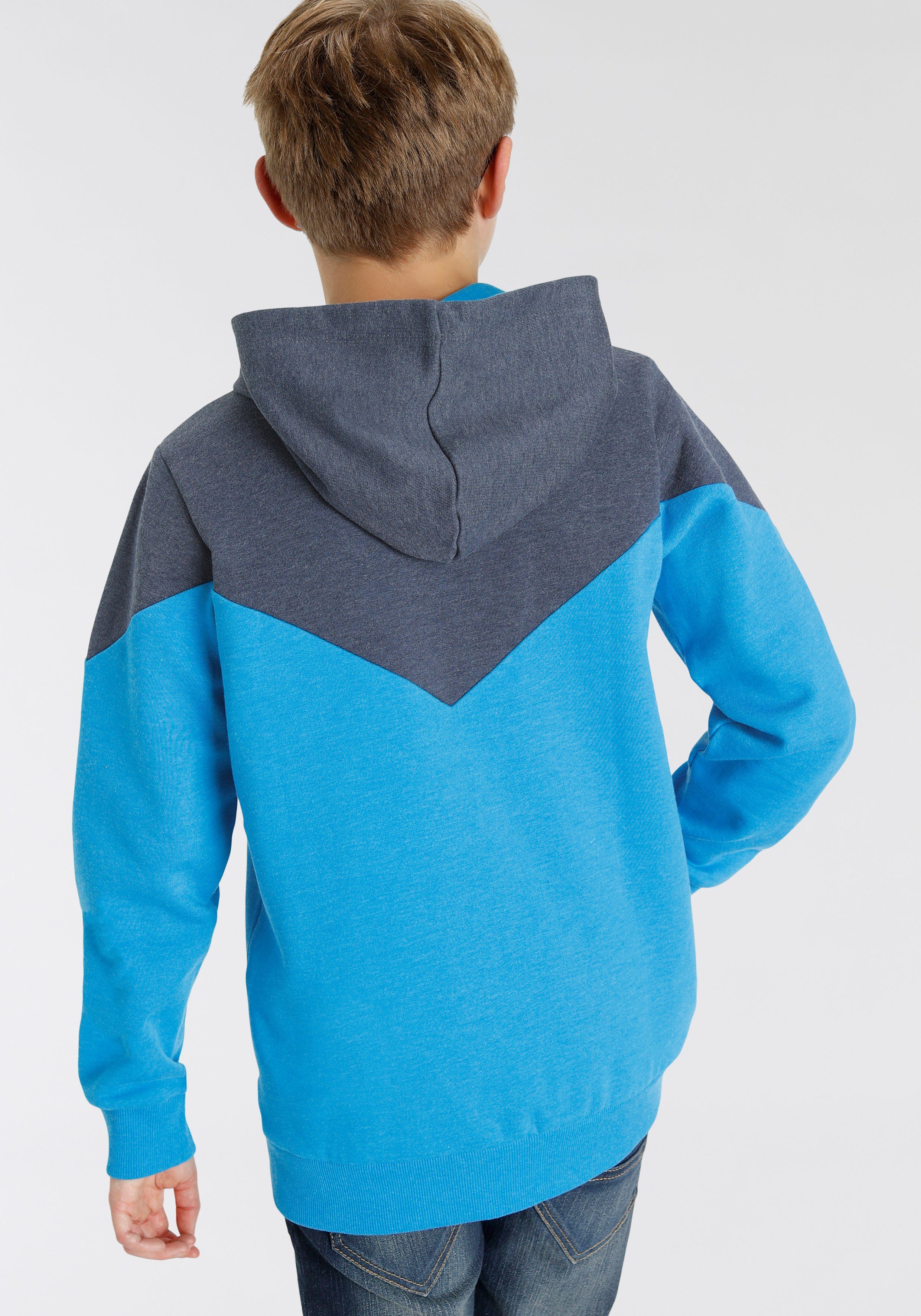 Alife & Kickin Kapuzensweatshirt Qualität in melierter Colorblocking