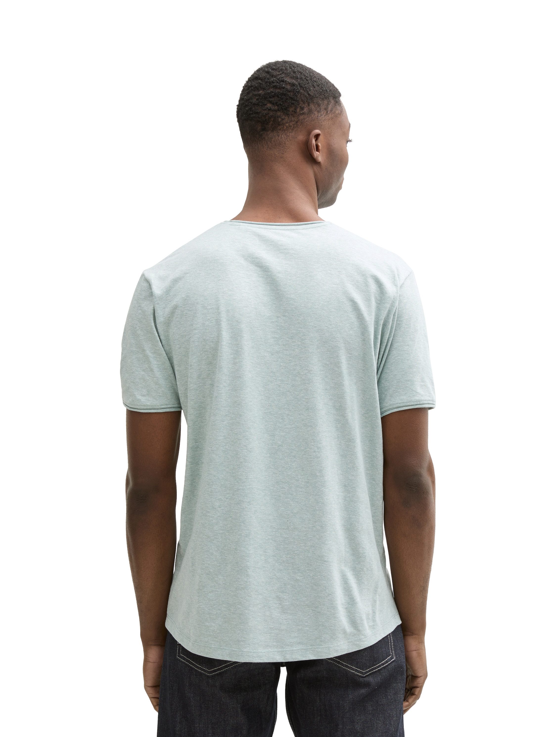 TOM TAILOR Denim T-Shirt in Melange-Optik günstig online kaufen