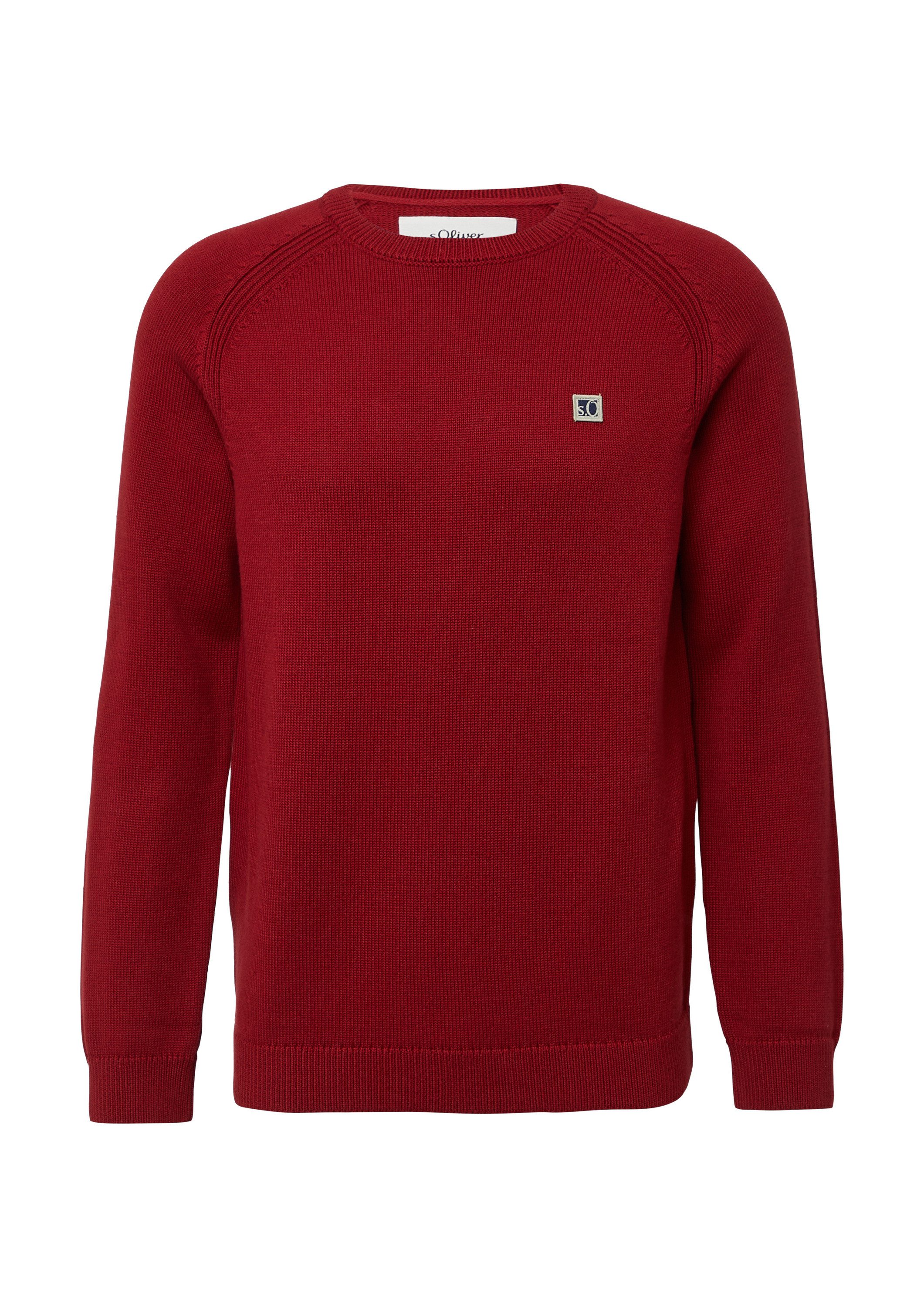 s.Oliver Longpullover Strickpullover Strickpullover aus Baumwolle günstig online kaufen