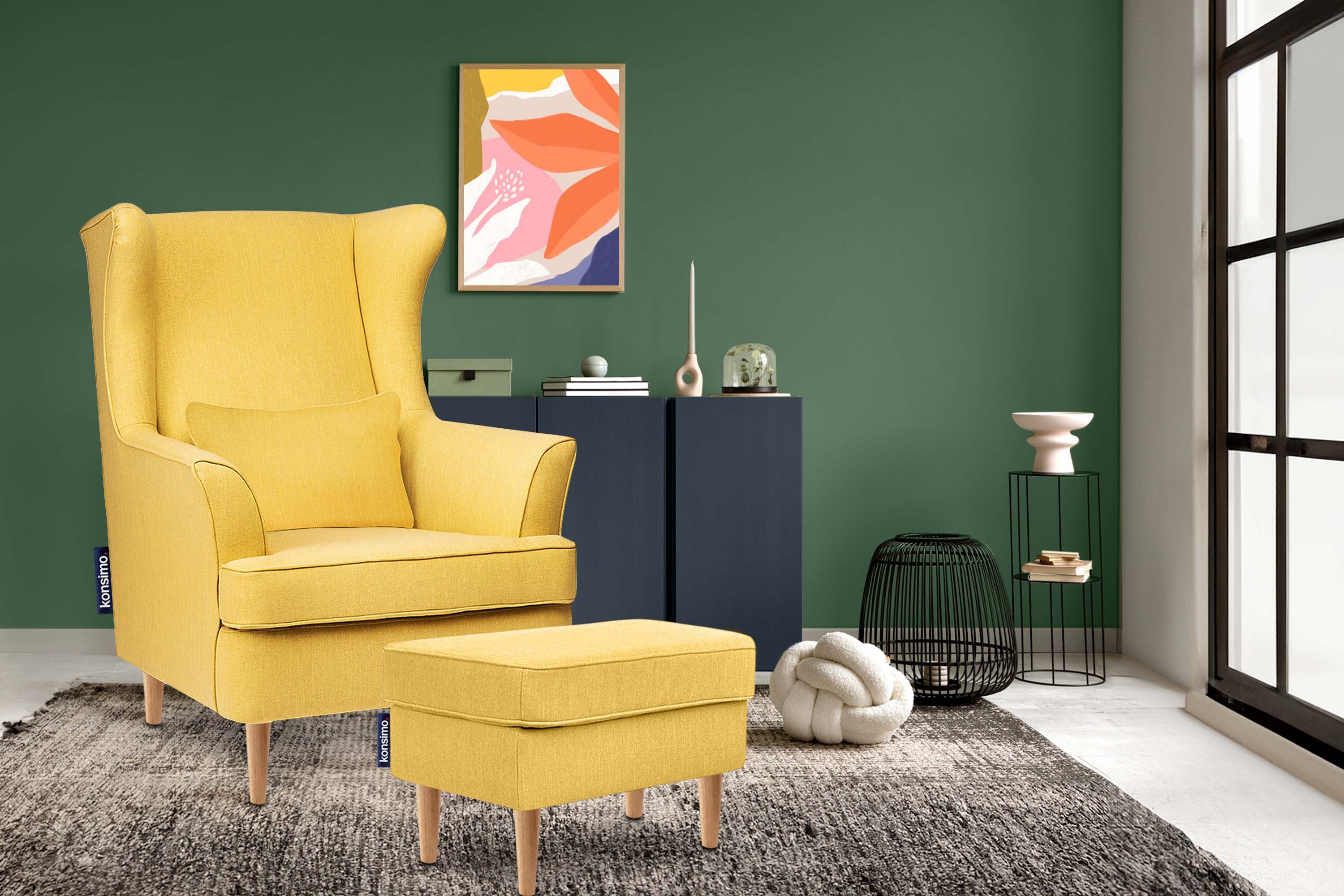 KONSIMO® Ohrensessel STRALIS Sessel, zeitloses Design günstig online kaufen