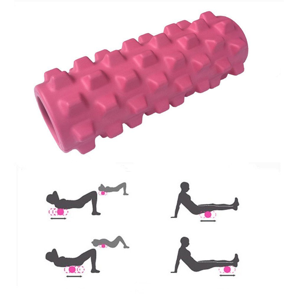 XDeer Saugglocke mit Massagerollen Faszienrolle mit 3D-Texturmassage,Mini-Massagerolle,Foam Roller, zur Muskelverspannungen lindern,Selbstmassage Fazienrolle für rücken
