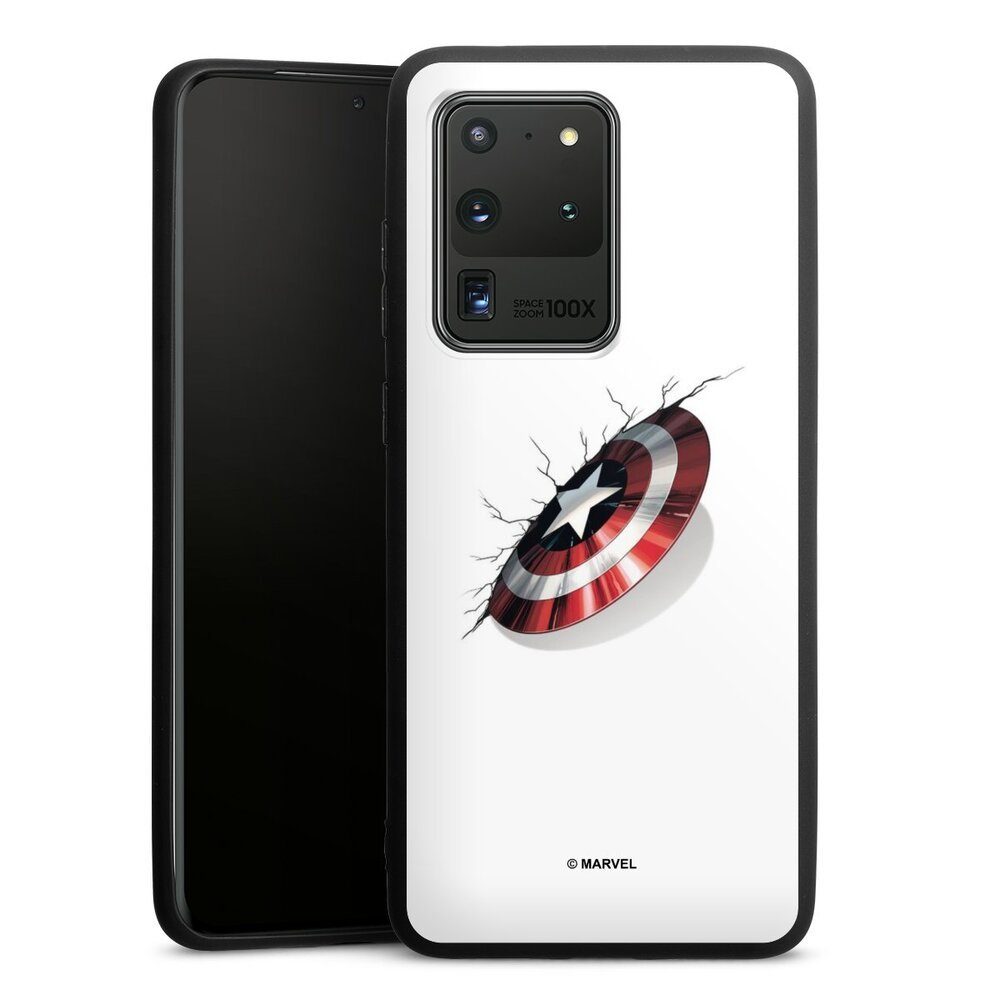 DeinDesign Handyhülle Captain America Offizielles Lizenzprodukt Marvel,  Samsung Galaxy S20 Ultra 5G Silikon Hülle Premium Case